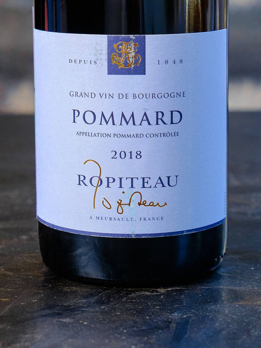 Этикетка Ropiteau Pommard 2018