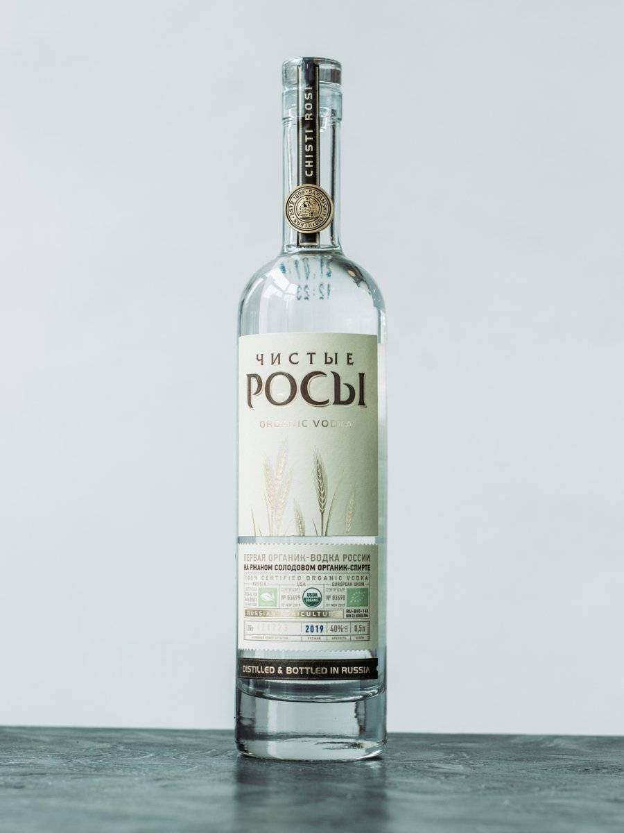 Водка Чистые Росы из ржаного зерна / Chistye Rosy from Rye Grain