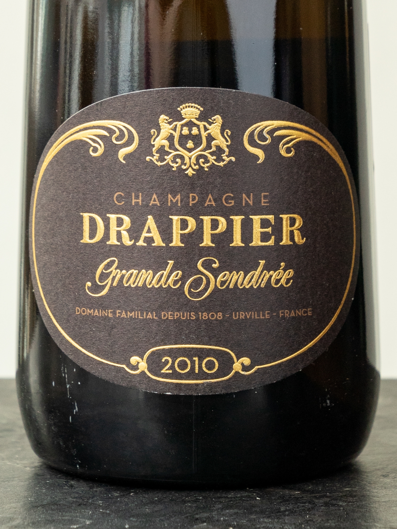 Этикетка Champagne Drappier Grande Sendree Brut Champagne 2010