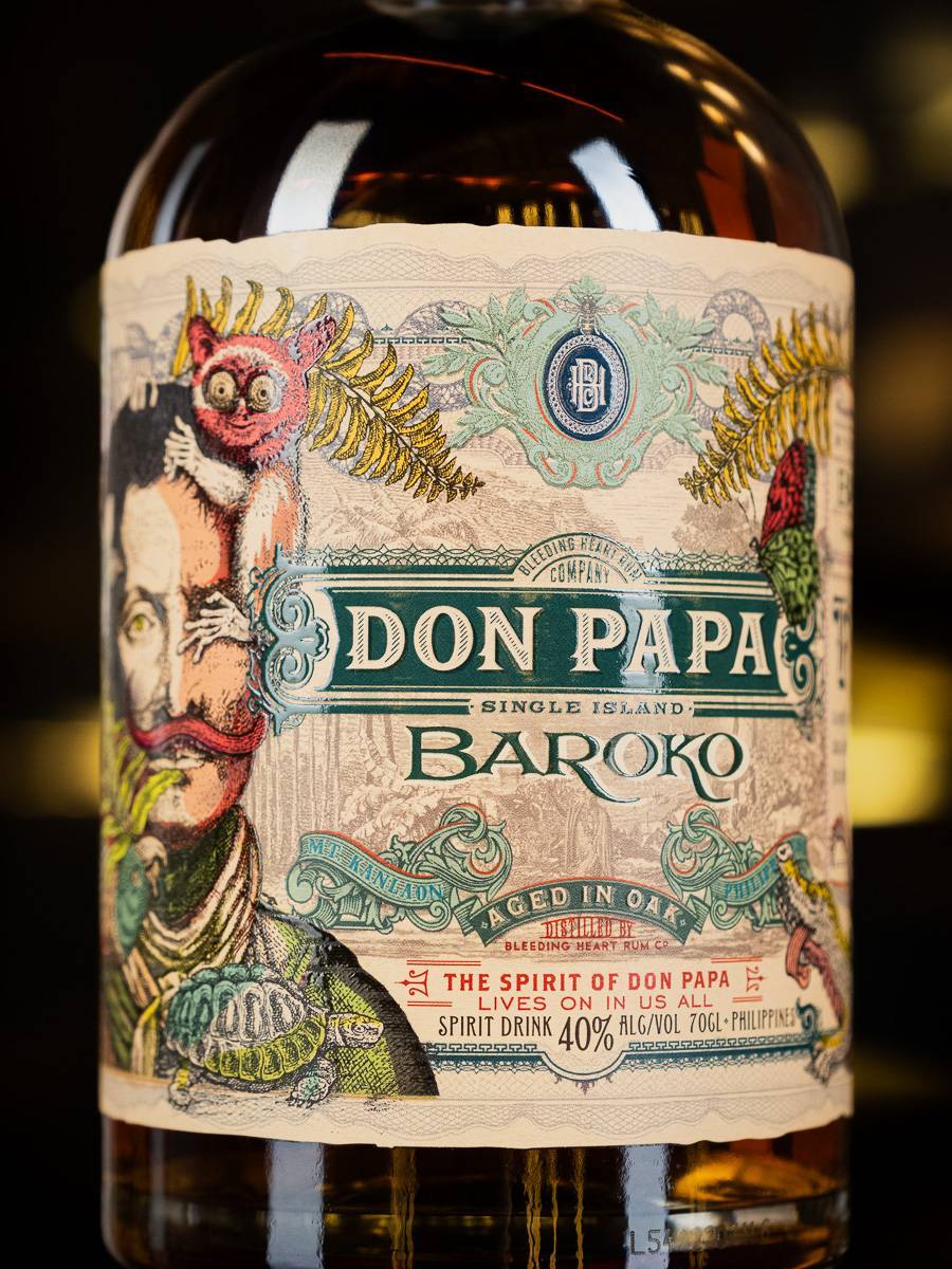 Купить ром Don Papa Baroko в ресторане Остерия цена Ром Don Papa Baroko / Дон Папа Бароко