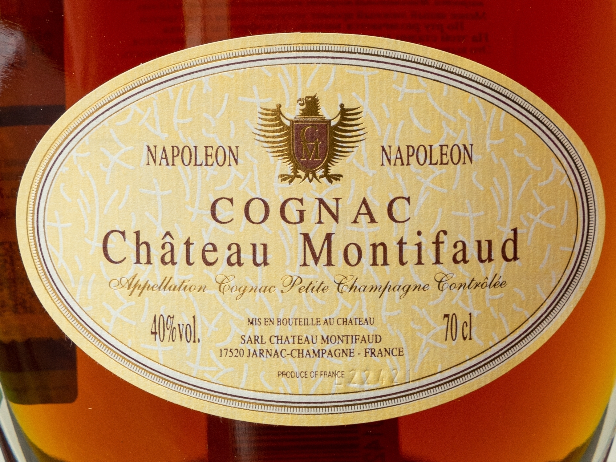 Этикетка Chateau de Montifaud Napoleon Clemence Fine Petite Champagne