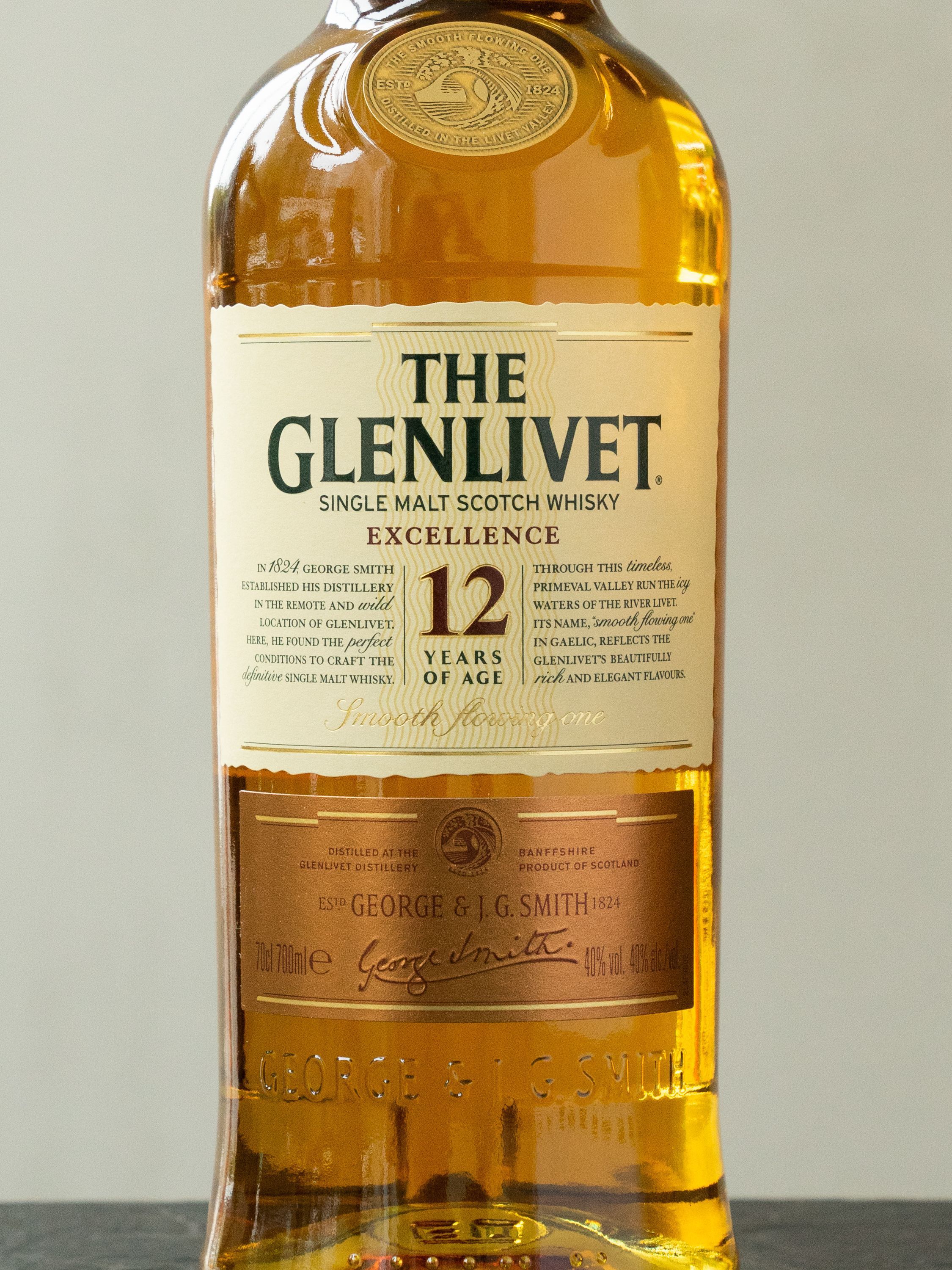 Виски Glenlivet 12 y.o. лучшая цена в ресторане Амичи Виски Glenlivet 12 y.o. / Гленливет 12 лет