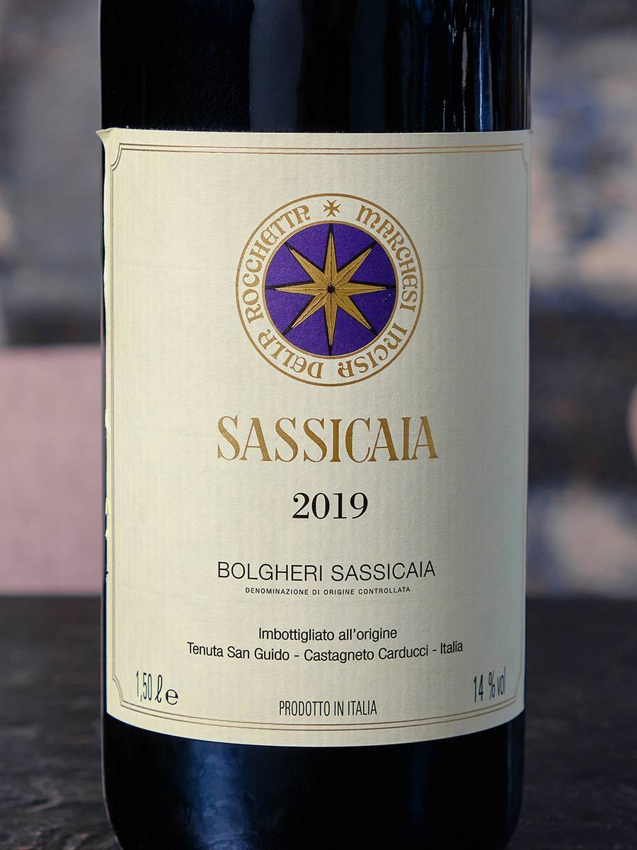 Этикетка Sassicaia Bolgheri 2019