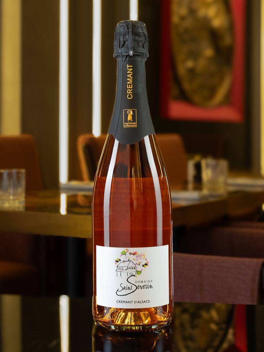 Игристое вино Domaine Saint Severin Cremant d`Alsace Rose Brut купить в винном ресторане Остерия - лучшая цена Игристое вино Domaine Saint Severin Cremant d`Alsace Rose Brut / Домен Сэн Северин Креман д'Эльзас Розе Брют