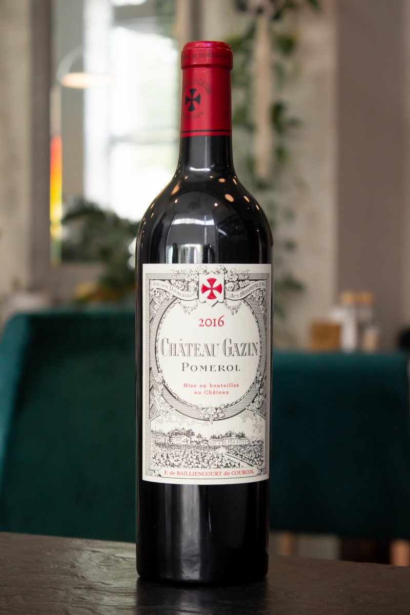 Вино Chateau Gazin Pomerol 2016 купить в винном ресторане Остерия - лучшая цена Вино Chateau Gazin Pomerol 2016 / Шато Газен Помероль 2016