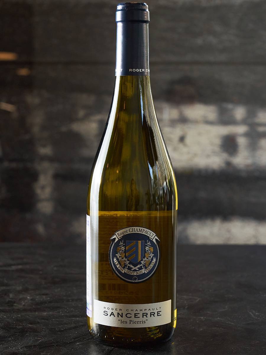 Вино Roger Champault Sancerre Les Pierris Blanc AOC купить в винном ресторане Остерия - лучшая цена Вино Roger Champault Sancerre Les Pierris Blanc AOC / Сансер Ле Пьерри Рожер Шампо