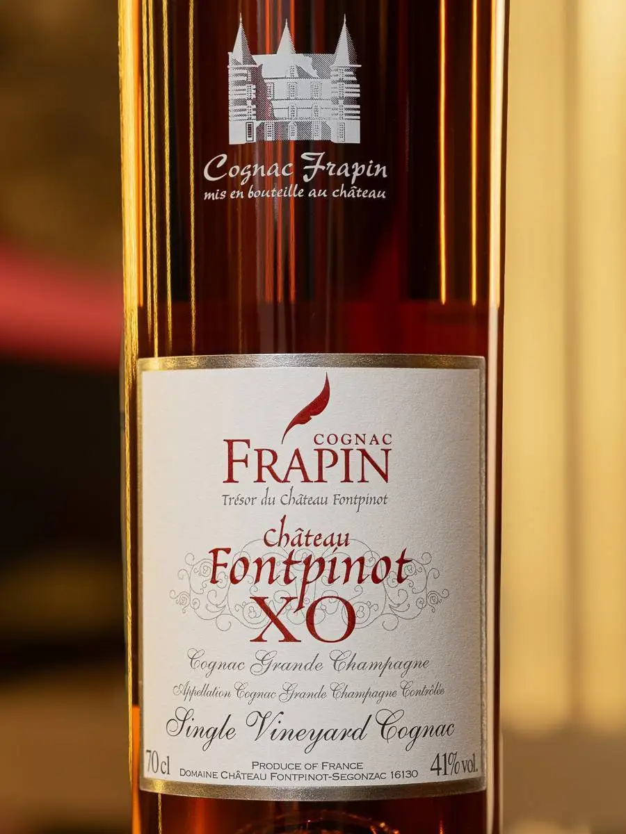 Коньяк Grande Champagne Frapin Chateau de Fontpinot XO купить в винном ресторане Osteria Amici - цена Коньяк Grande Champagne Frapin Chateau de Fontpinot XO / Гранд Шампань Фрапан Шато Фонпино ХО