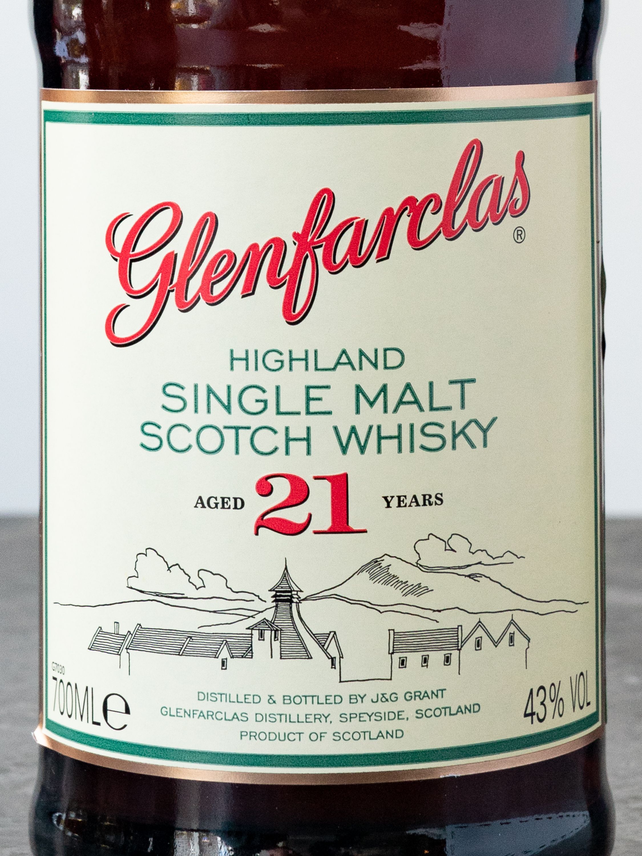 Купить Виски Glenfarclas 21 y.o. (Гленфарклас 21 год) - лучшая цена в ресторане Амичи Виски Glenfarclas 21 y.o. / Гленфарклас 21 год