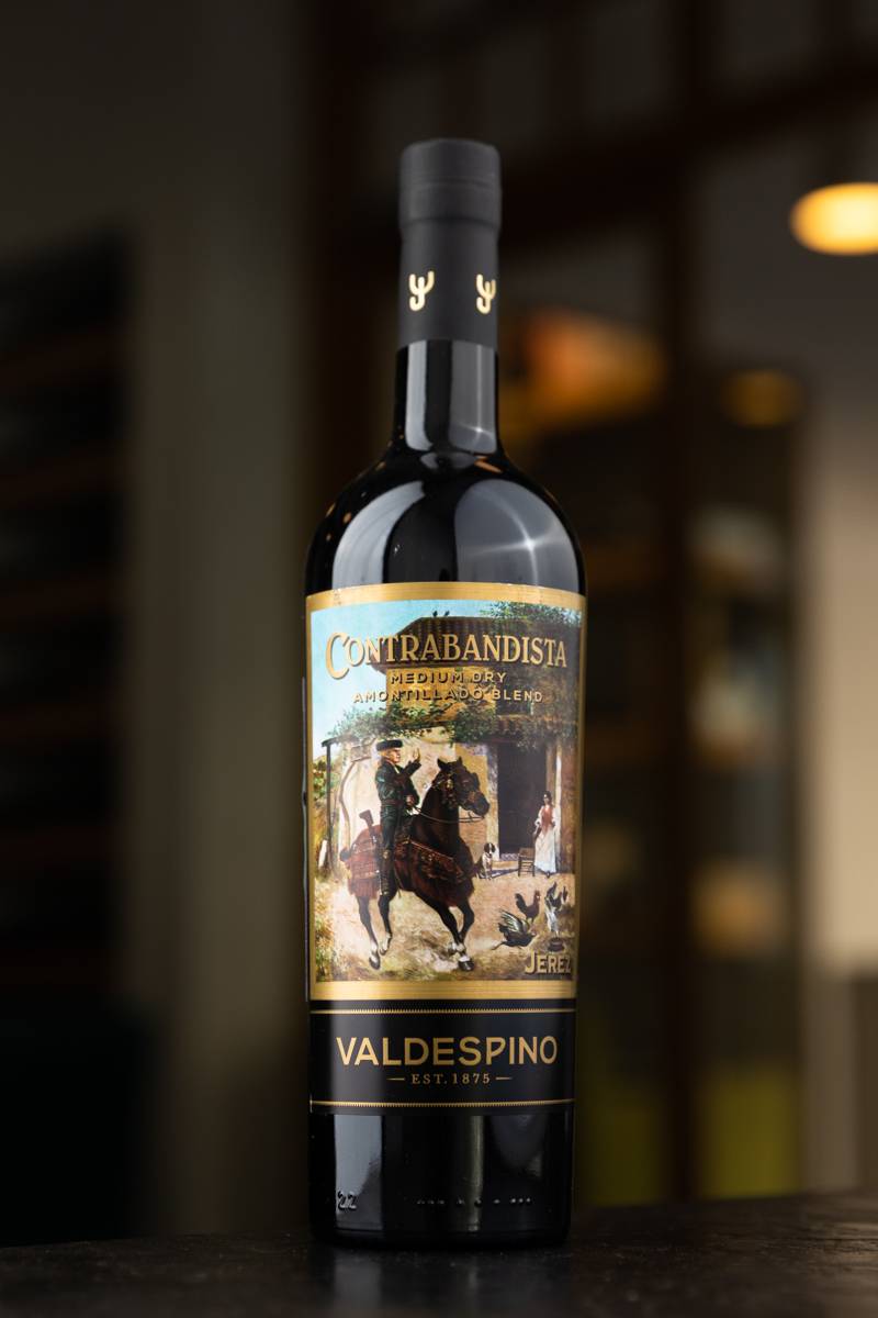 Херес Amontillado Contrabandista Valdespino купить в винном ресторане Остерия - лучшая цена Херес Amontillado Contrabandista Valdespino / Амонтильадо Контрабандиста Вальдеспино