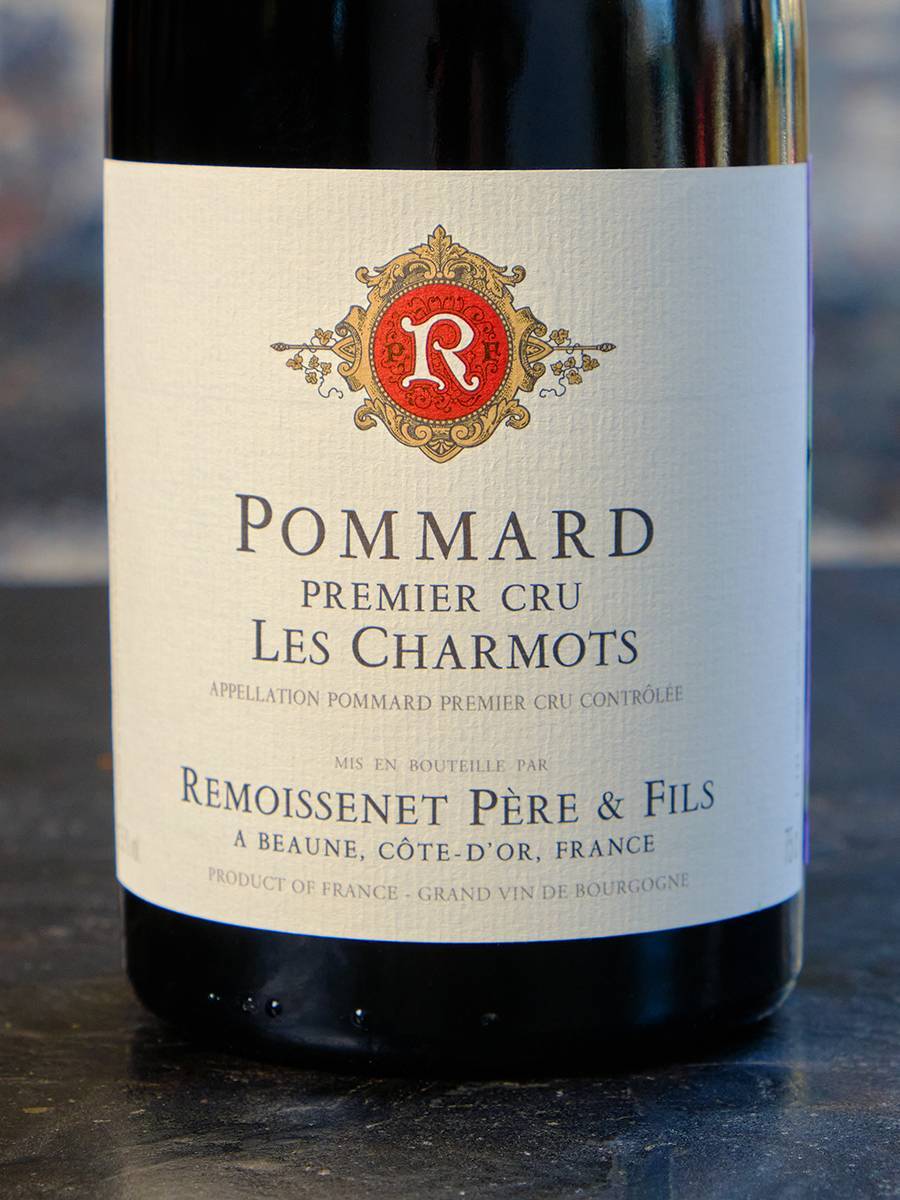 Этикетка  Remoissenet Pere & Fils Pommard 1 er Cru Les Charmots 2016