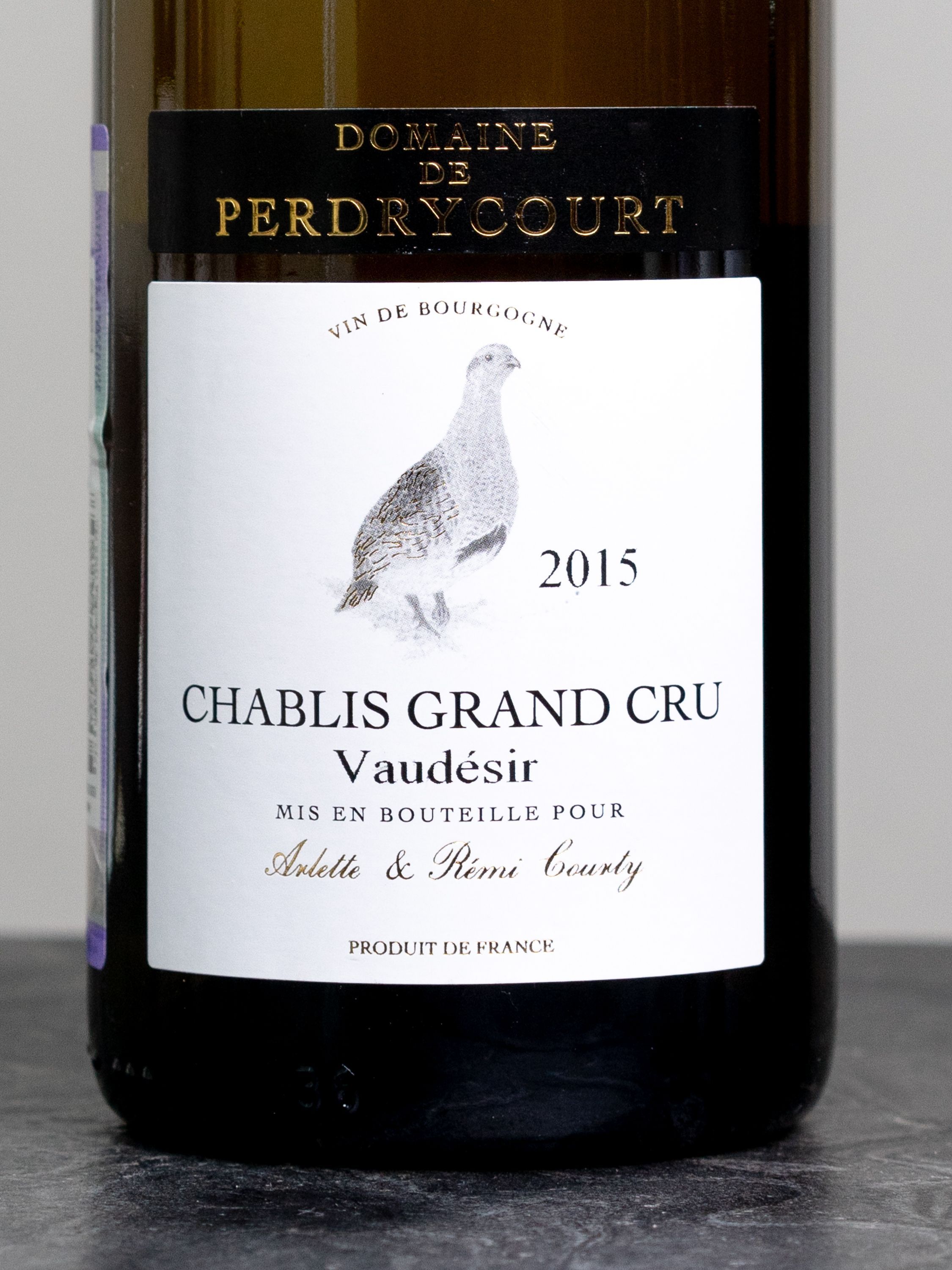Вино Chablis Domaine de Perdrycourt Grand Cru Vaudesir 2015 / Шабли Домен де Пердрикур Гран Крю Водезир 2015