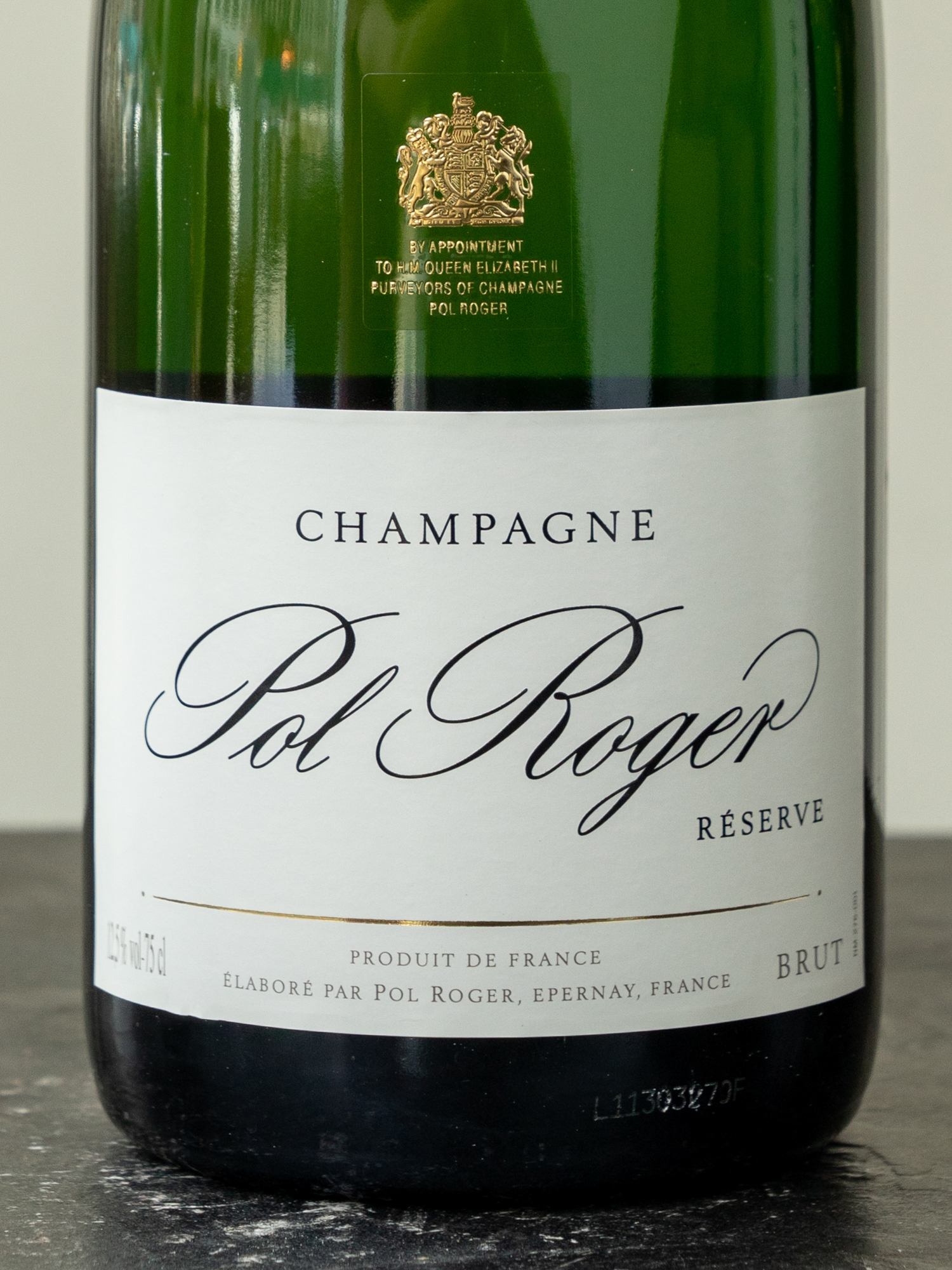 Этикетка Pol Roger Brut Reserve