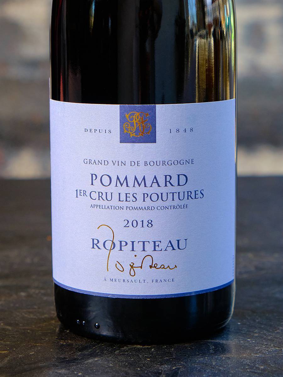 Этикетка Ropiteau Pommard Les Poutures Premier Cru 2018