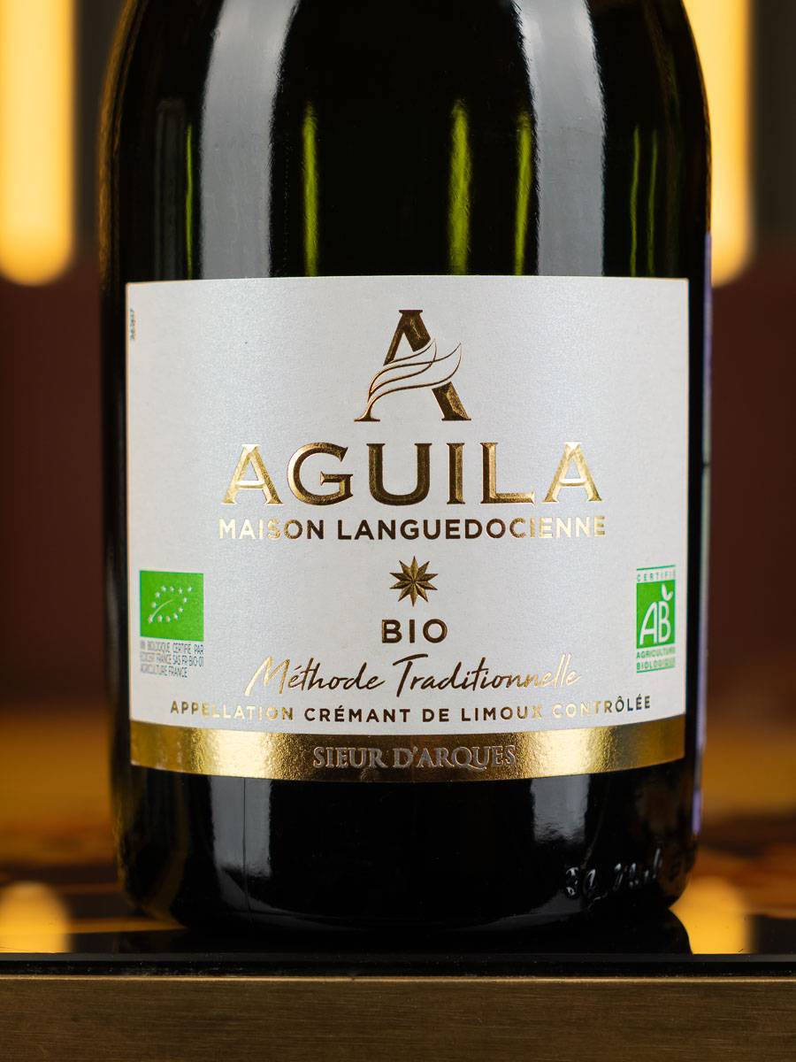 Игристое вино Sieur D'arques Aguila Maison Languedocienne Bio Cremant de Limoux / Сьер д`Арк Агиля  Брют Био Креман де Лиму 