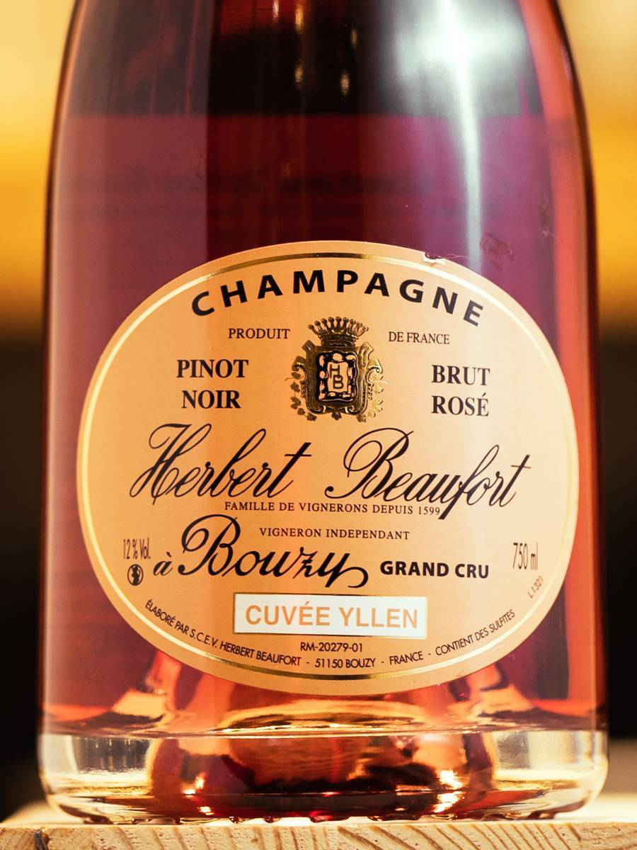 Шампанское Herbert Beaufort Cuvee Yllen Bouzy Grand Cru Brut Rose купить в винном ресторане Остерия - лучшая цена Шампанское Herbert Beaufort Cuvee Yllen Bouzy Grand Cru Brut Rose / Эрбер Бофор Кюве Иллен Бузи Гран Крю Брют Розе