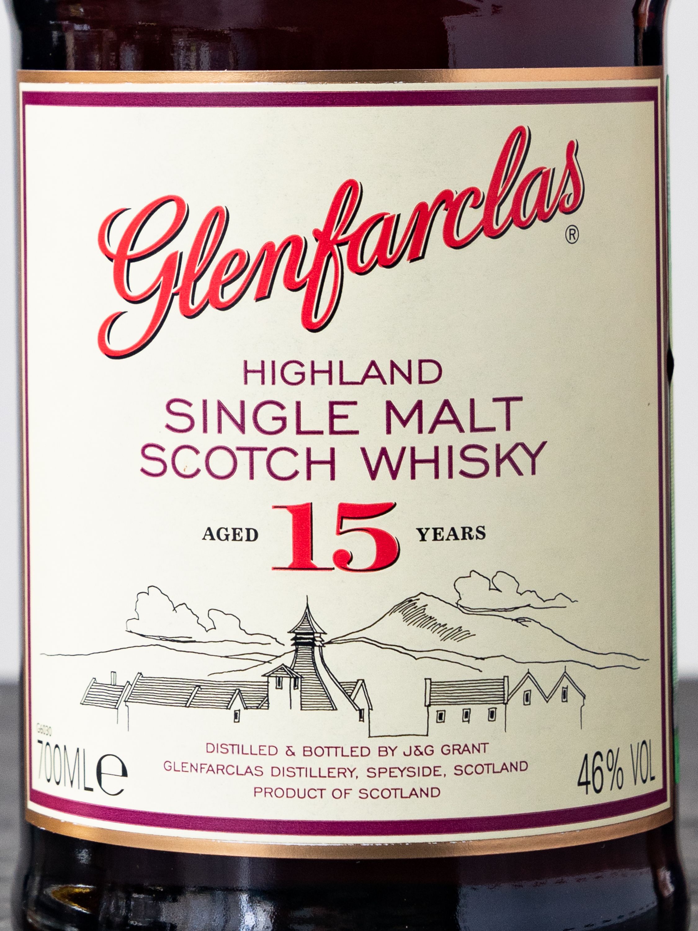 Купить Виски Glenfarclas 15 y.o. (Гленфарклас 15 лет) - лучшая цена в ресторане Амичи Виски Glenfarclas 15 y.o. / Гленфарклас 15 лет
