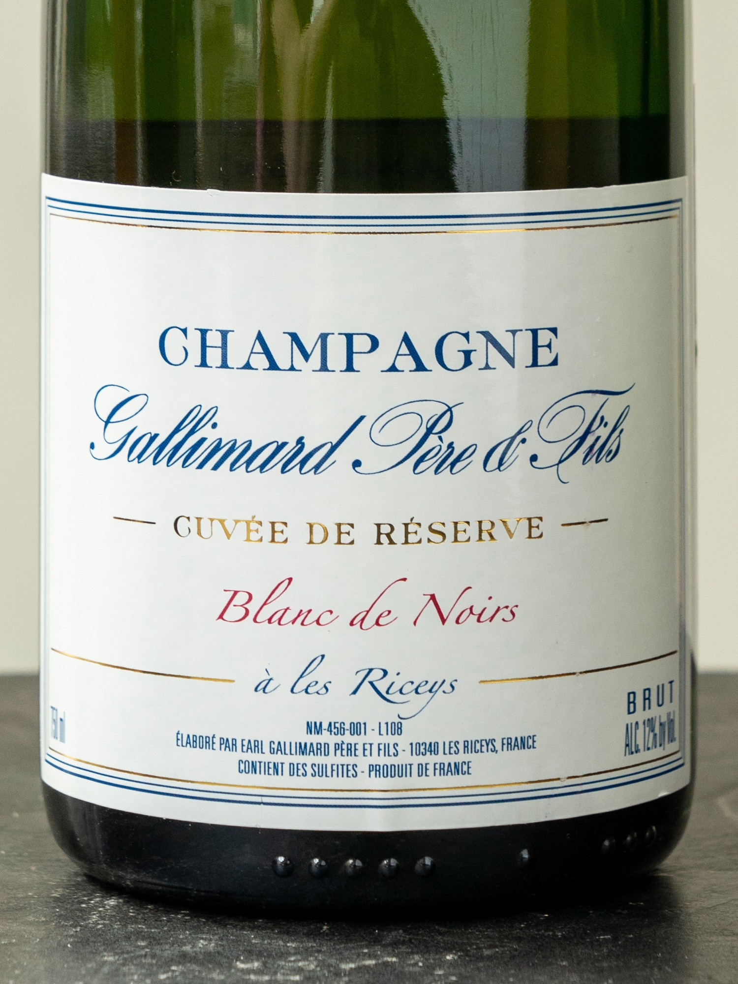Шампанское Gallimard Pere et Fils Cuvee de Reserve купить в винном ресторане Остерия - лучшая цена Шампанское Gallimard Pere et Fils Cuvee de Reserve / Галлимар Пер э Фис Брют Кюве де Резерв Блан де Нуар