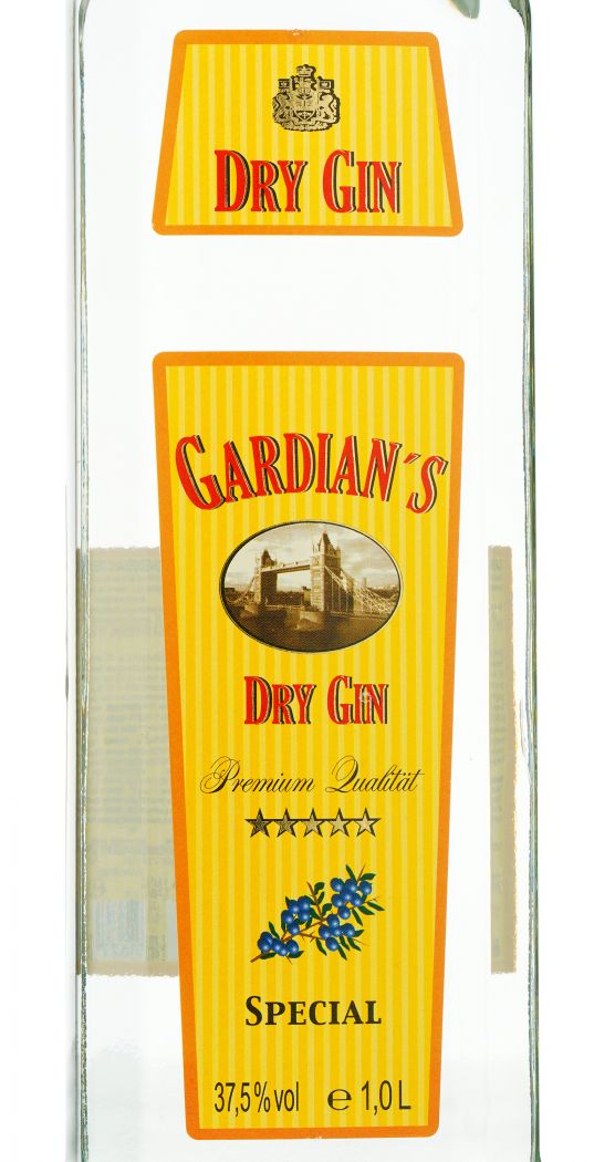 Джин Gin Gardians Special 1000 ml купить в винном ресторане Остерия Амичи - лучшая цена Джин Gin Gardians Special 1000 ml / Гардианс Спешел 1 л