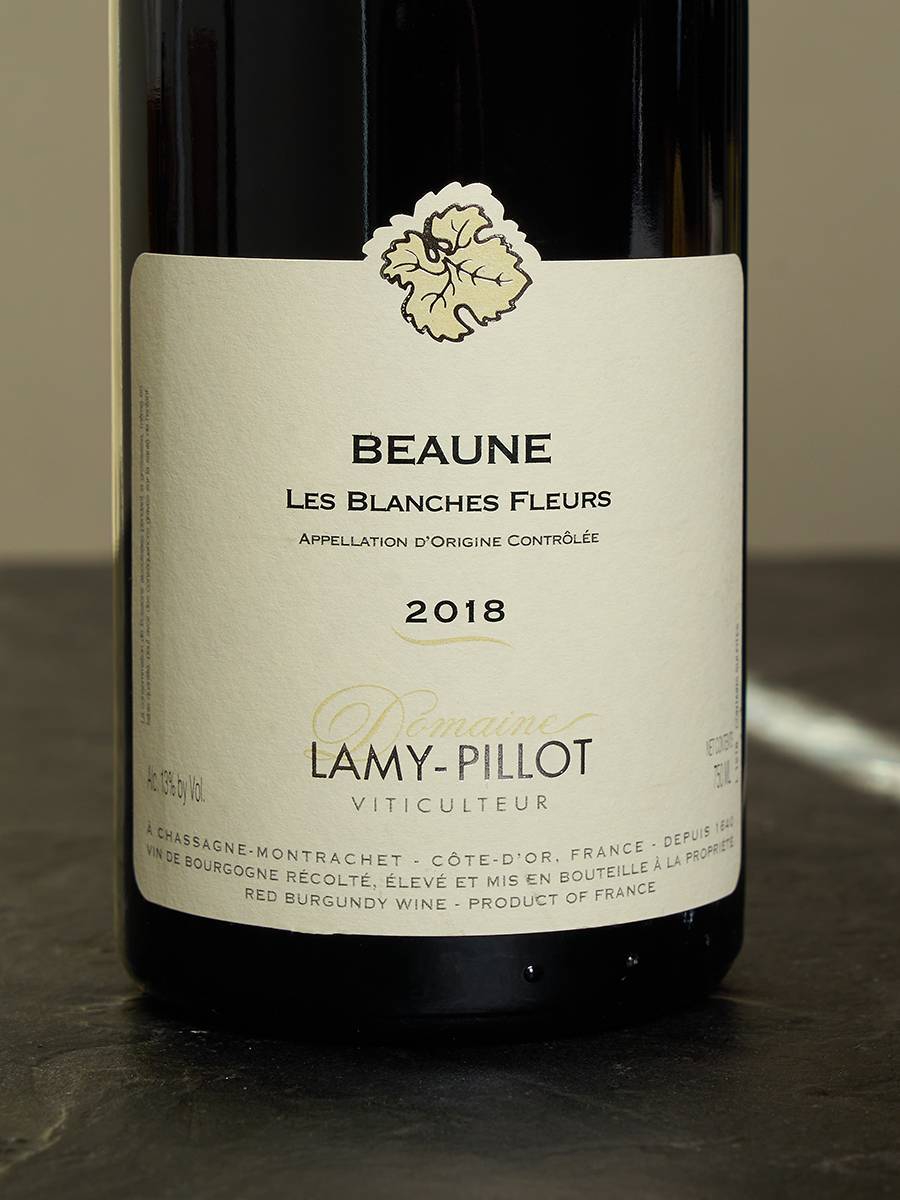 Вино Domaine Lamy-Pillot Beaune Les Blanches Fleurs 2018 купить в винном ресторане Остерия - лучшая цена Вино Domaine Lamy-Pillot Beaune Les Blanches Fleurs 2018 / Бон Домэн Лами Пийо Ле Бланш Флёр