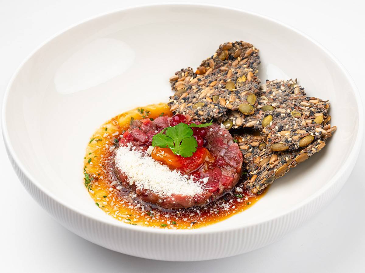 Тартар ягненок кимчи