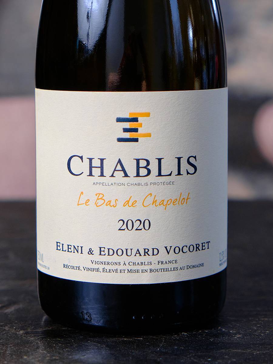 Вино Domaine Eleni et Edouard Vocoret Chablis Le Bas de Chapelot 2020 / Шабли Элени эт Эдуард Вокоре Ле Бас де Шапело