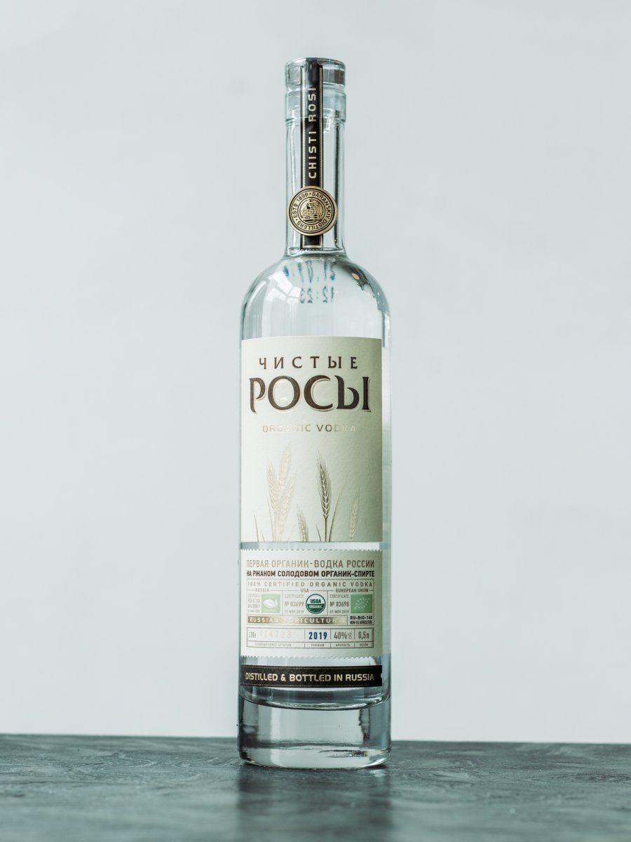 Купить водку Чистые Росы из ржаного зерна в ресторане Остерия цена Водка Чистые Росы из ржаного зерна / Chistye Rosy from Rye Grain