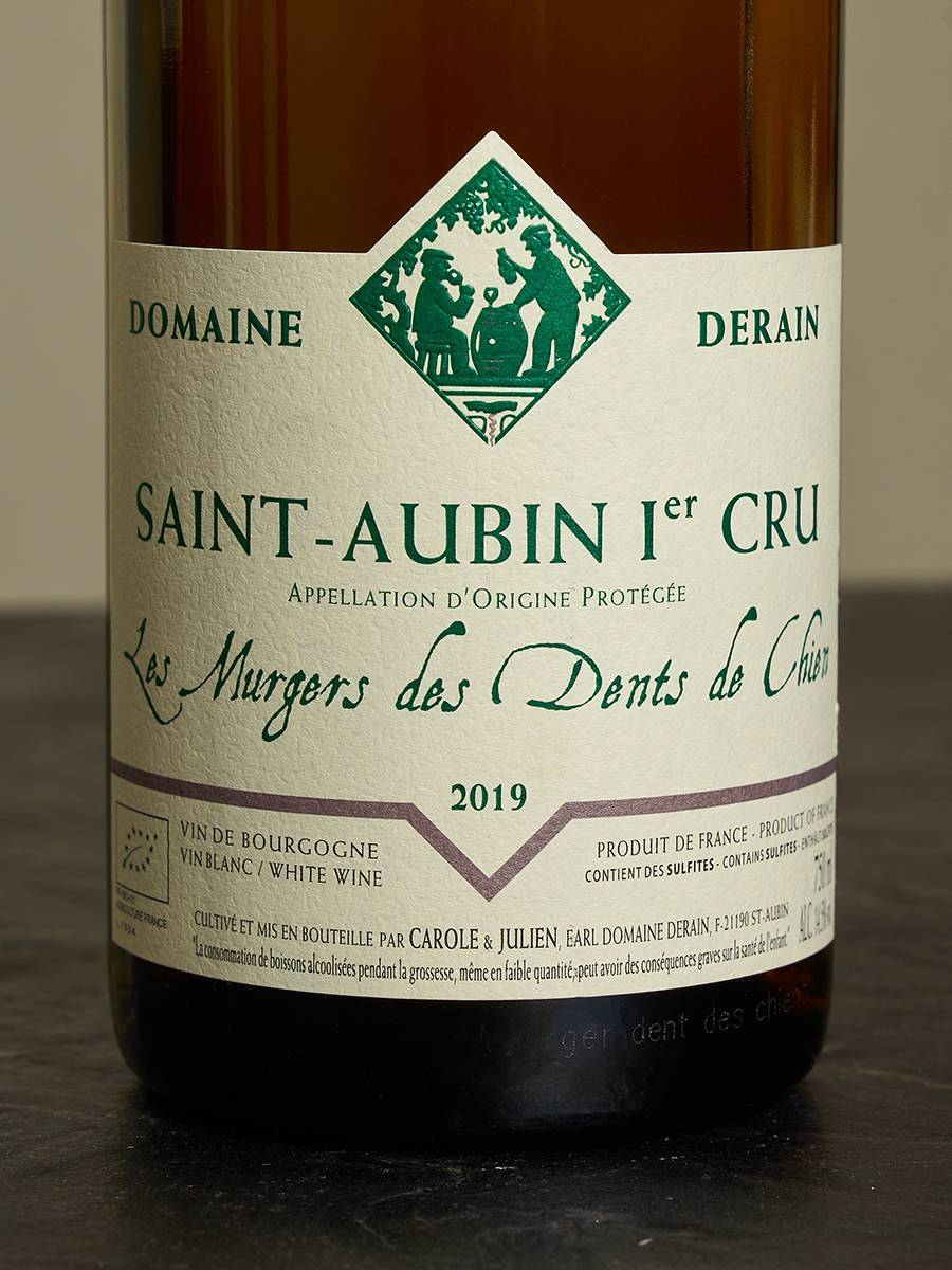 Вино Saint-Aubin Premier Cru Domaine Derain Le Murgers de Dents de Chien 2019 / Сент-Обен Премье Крю Домэн Деран Ле Мёрже де Дан де Шьен