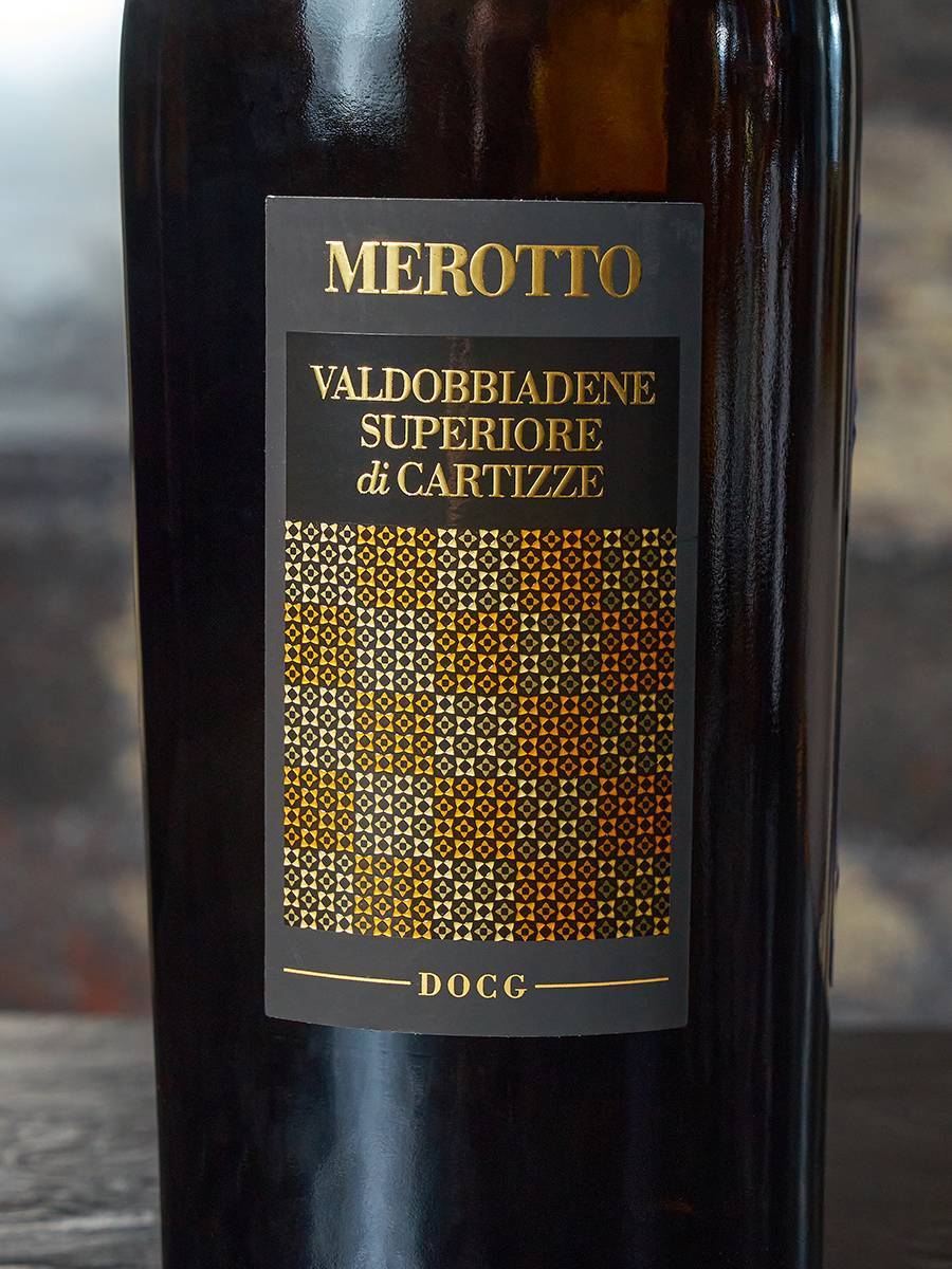 Игристое вино Prosecco Valdobbiadene Superiore di Cartizze Dry Merotto купить в винном ресторане Остерия - лучшая цена Игристое вино Prosecco Valdobbiadene Superiore di Cartizze Dry Merotto / Просекко Вальдоббьядене Супериоре ди Картицце Меротто