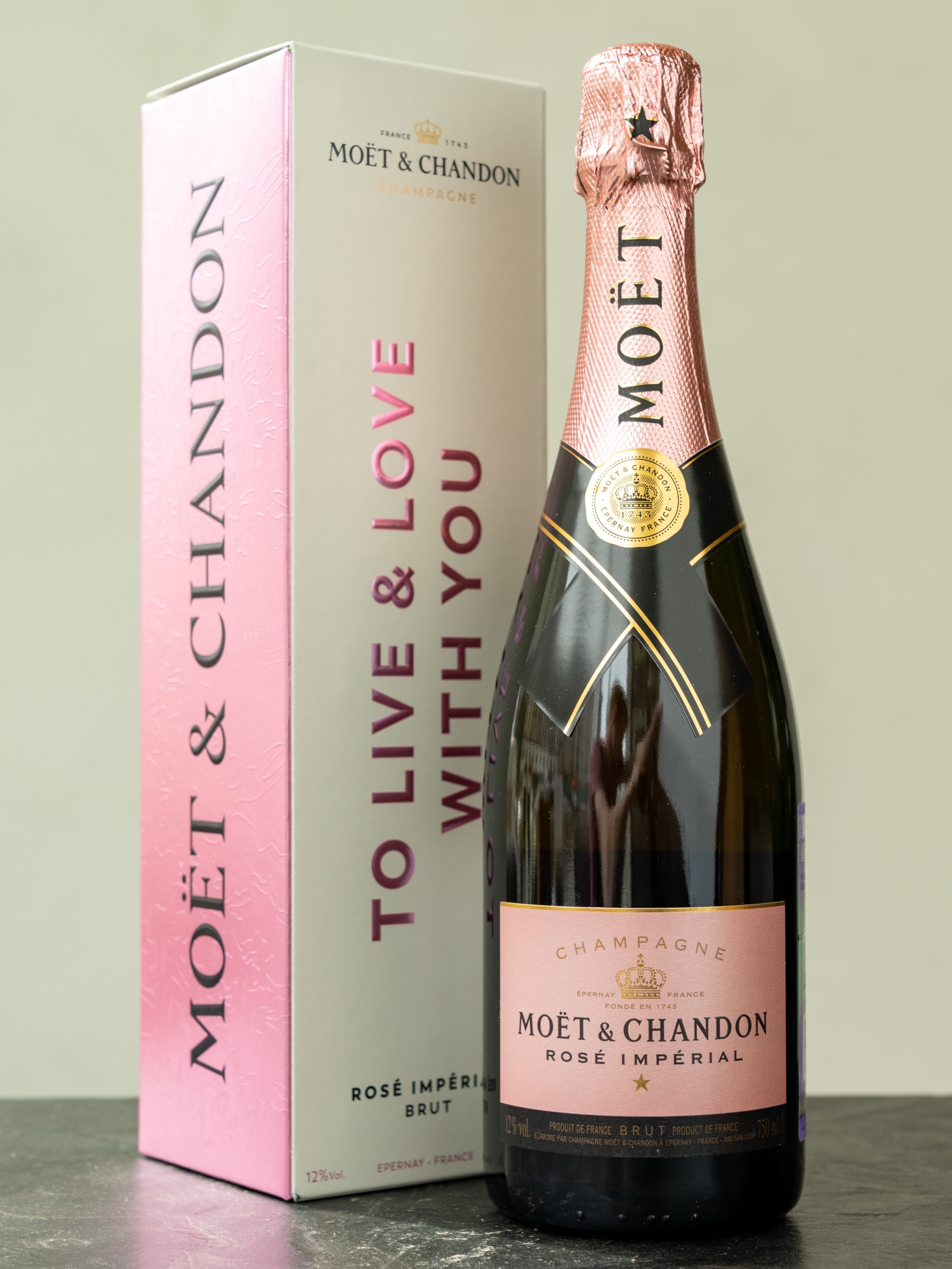 Подарочная упаковка Moet & Chandon Brut Imperial Rose