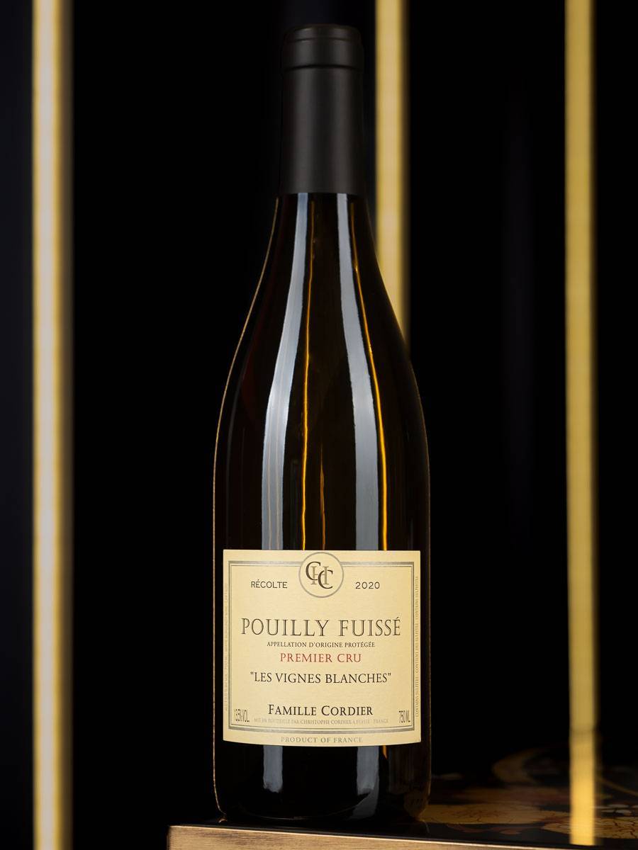 Вино Famille Cordier Les Vignes Blanches Pouilly Fuisse Premier Cru AOC 2020 / Пуйи Фюиссе Премье Крю Ле Винь Бланш Фамий Кордье