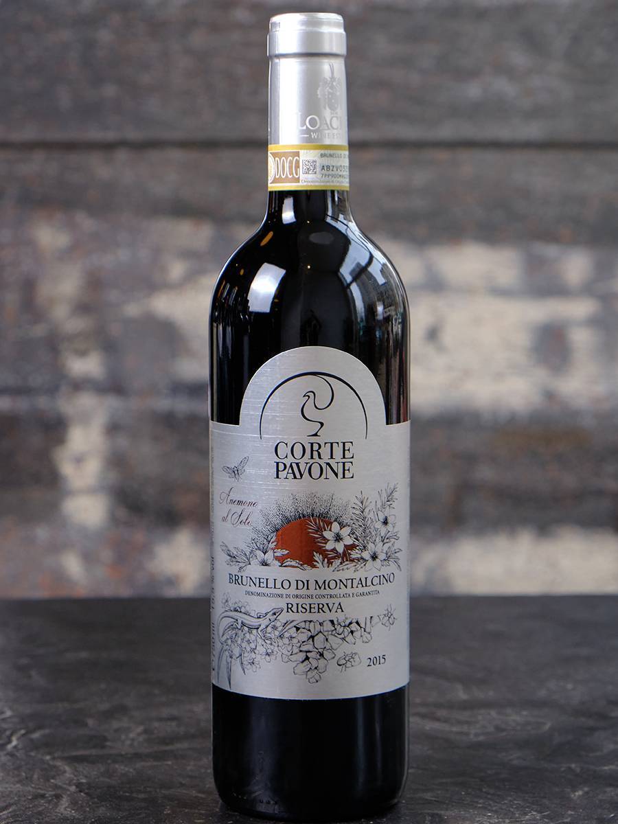 Вино Corte Pavone Brunello di Montalcino Anemone al Sole 2015 / Корте Павоне Брунелло ди Монтальчино Ризерва Анемоне аль Соле 2015