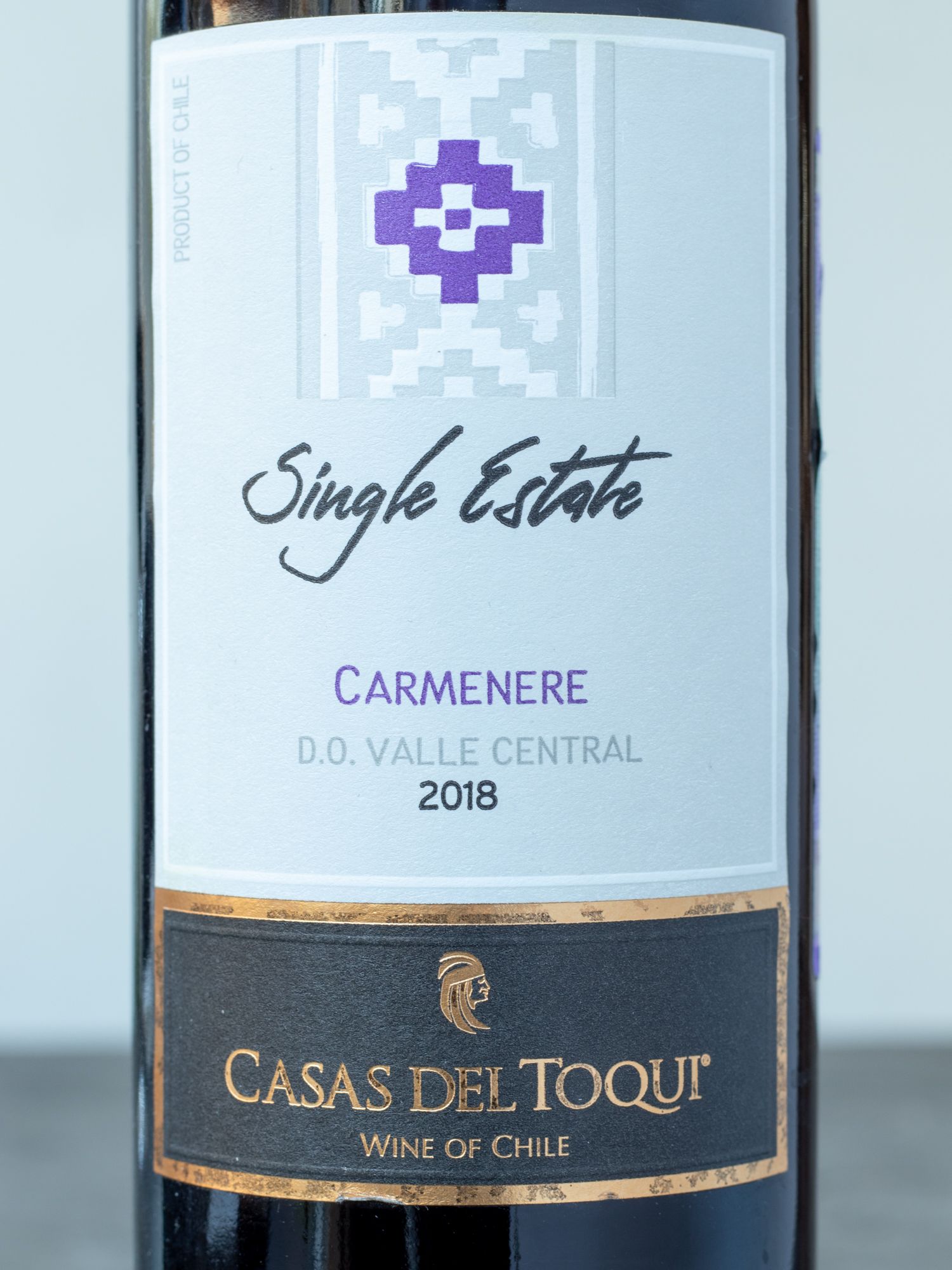 Вино Casas del Toqui, Single Estate, Carmenere, Central Valley / Каса Дел Токи Карменер Сингл Эстейт