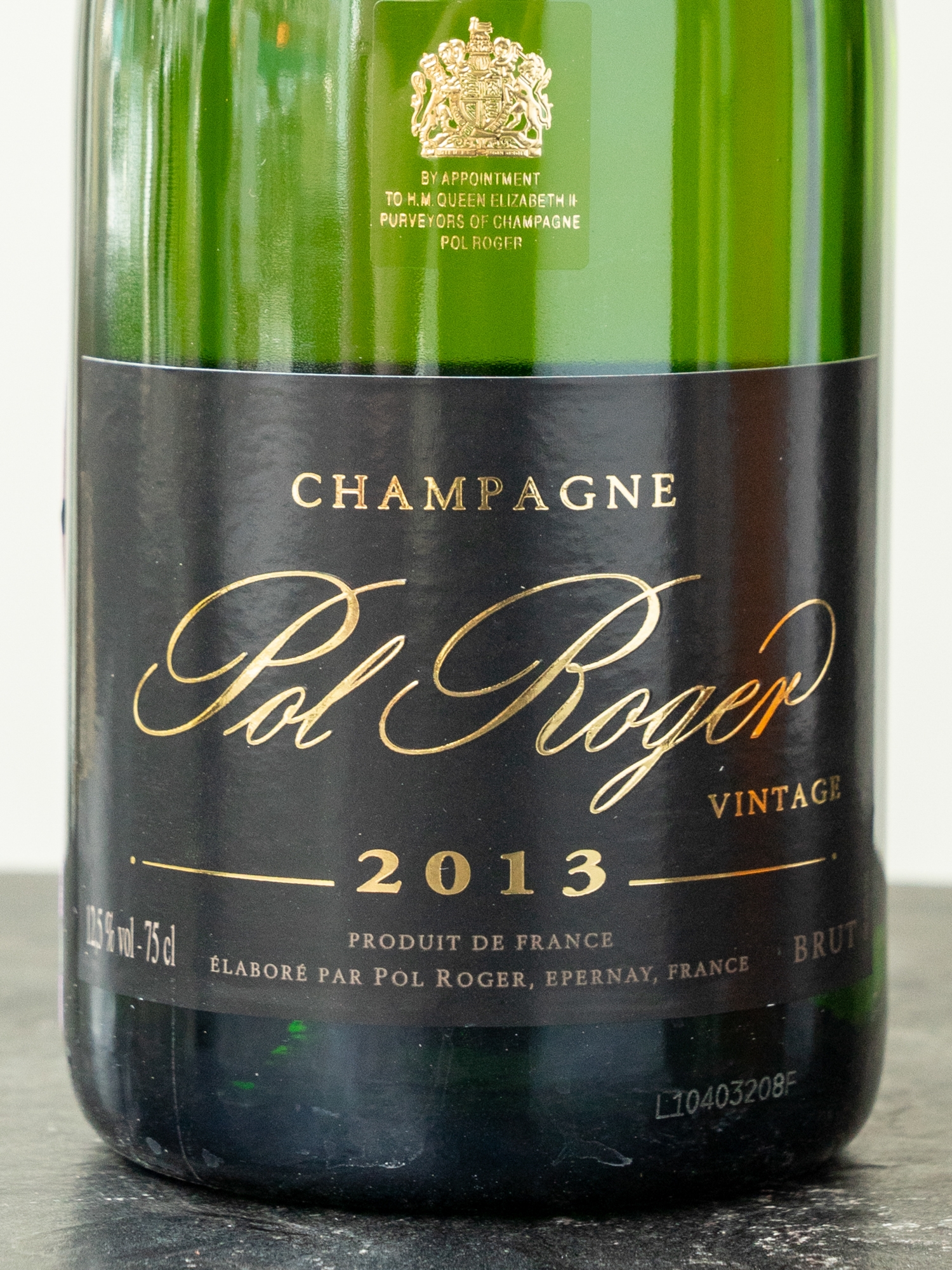 Этикетка Pol Roger Brut Vintage