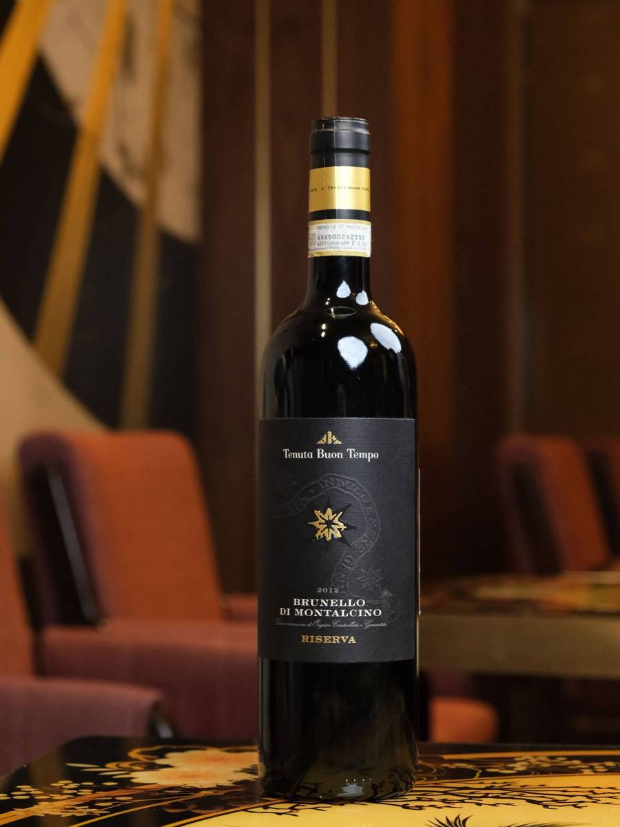 Вино Brunello di Montalcino Riserva Tenuta Buon Tempo DOCG 2012 купить в винном ресторане Остерия - лучшая цена Вино Brunello di Montalcino Riserva Tenuta Buon Tempo DOCG 2012 / Брунелло ди Монтальчино Резерва Тенута Буон Темпо