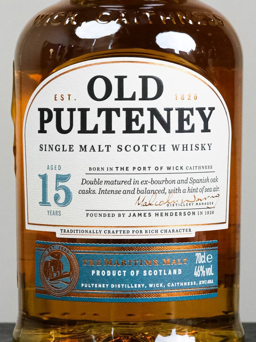 Виски Old Pulteney 15 Years Олд Палтни 15 лет купить в винном ресторане Osteria Amici - цена Виски Old Pulteney 15 Years / Олд Палтни 15 лет