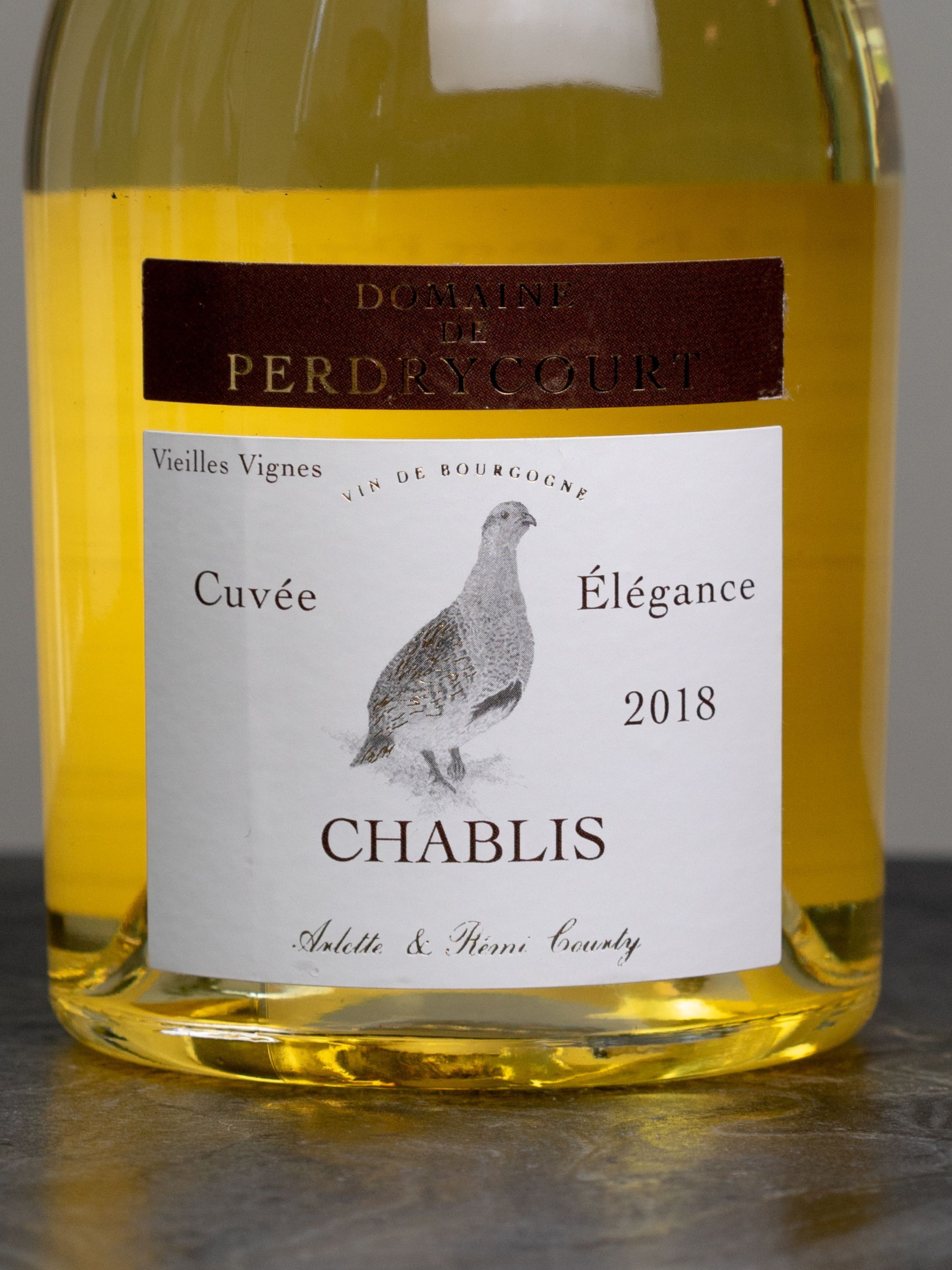 Этиакетка Domaine de Perdrycourt Chablis Cuvee Elegance