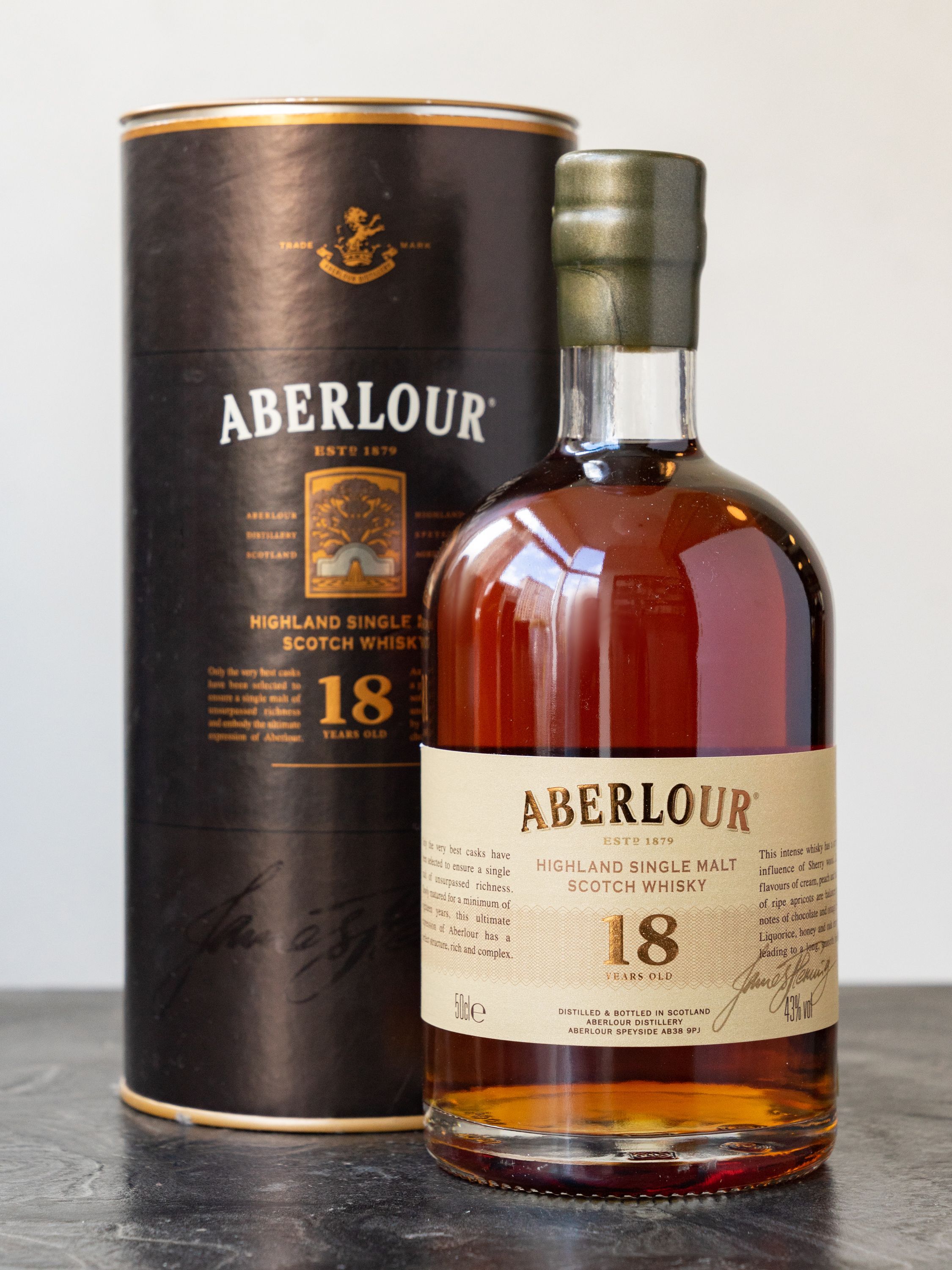 Виски Aberlour 18 Years Old купить в ресторане Остерия - лучшая цена Виски Aberlour 18 Years Old / Аберлауэр 18 лет