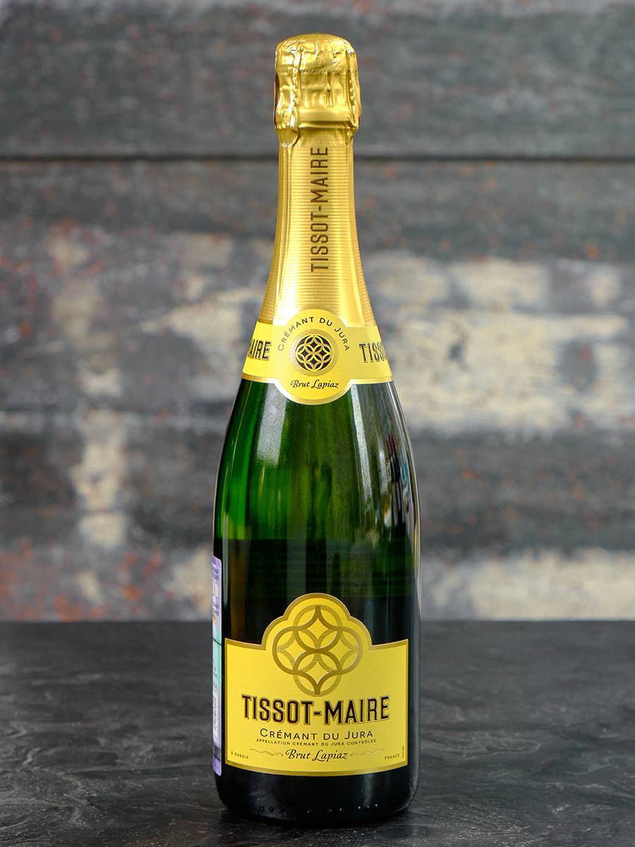 Игристое вино Andre et Mireille Tissot Cremant du Jura Brut Lapiaz 2020 купить в винном ресторане Остерия - лучшая цена Игристое вино Andre et Mireille Tissot Cremant du Jura Brut Lapiaz 2020 / Тиссо-Мэр Креман дю Жура Брют Лапья