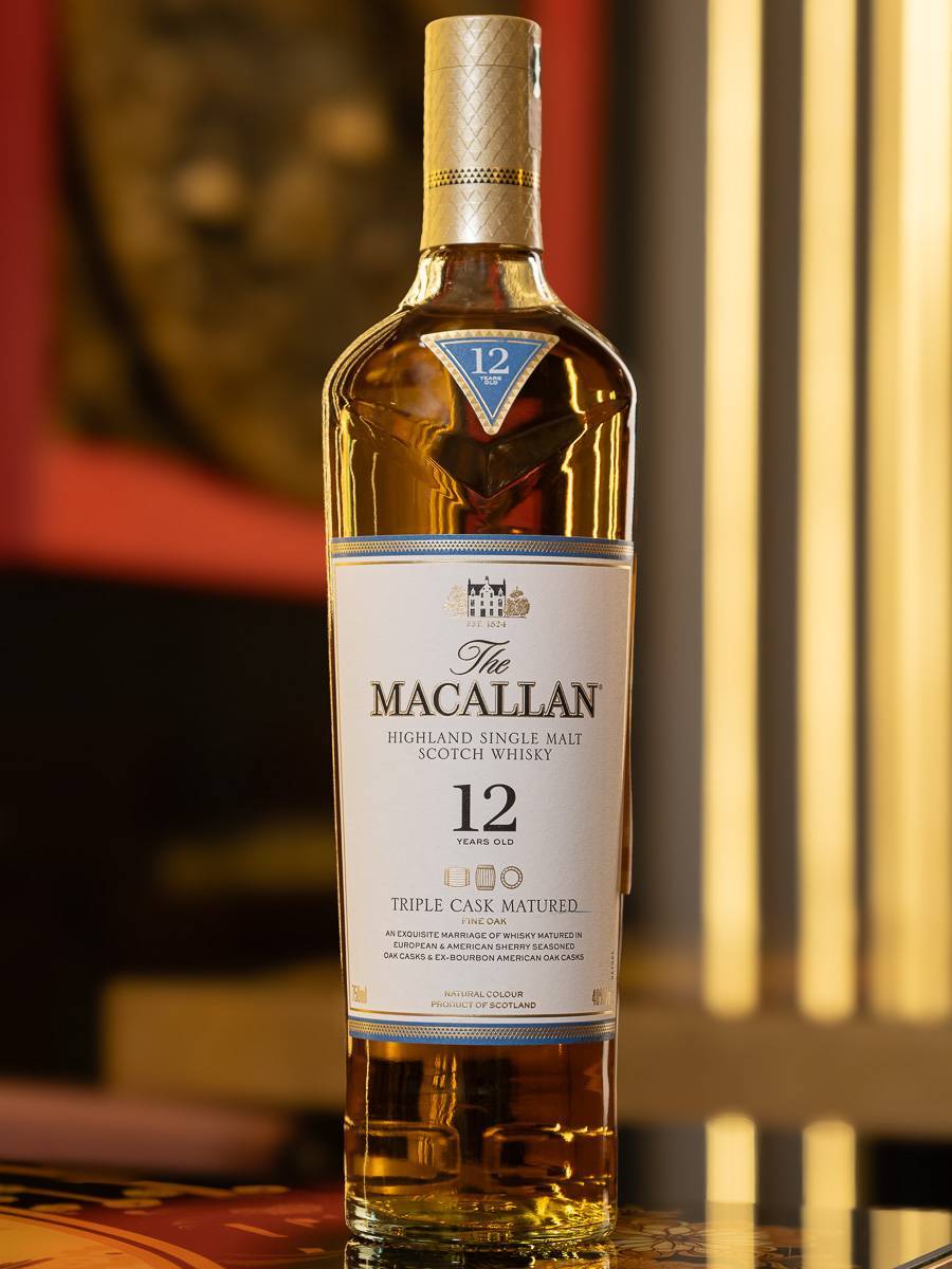 Виски Macallan 12 years old Triple Cask 750 ml / Макаллан Трипл Каск 12 лет