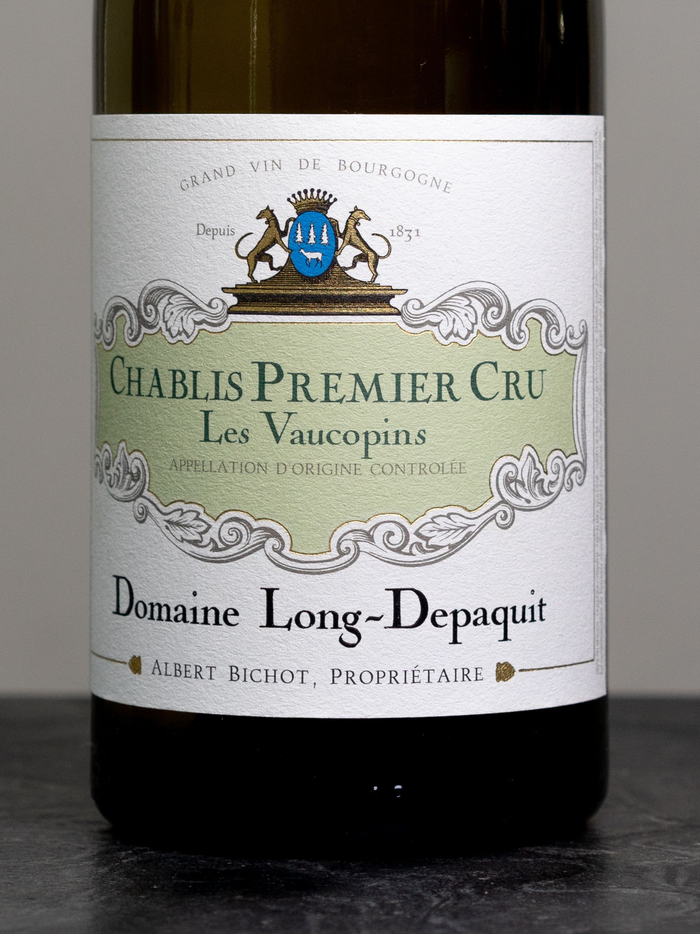 Этикетка Domaine Long-Depaquit Chablis Premier Cru Les Vaillons