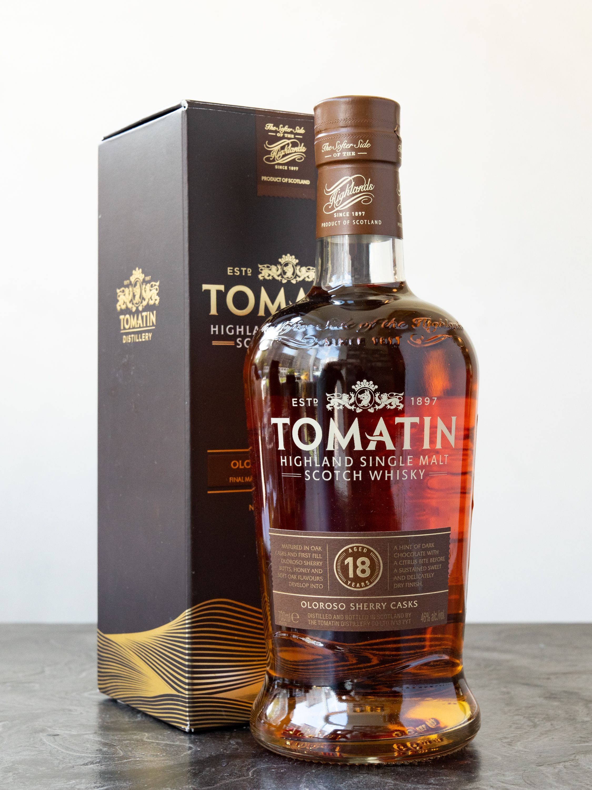 Купить виски Tomatin 18 years (Томатин 18 лет) - лучшая цена в ресторане Амичи Виски Tomatin 18 years / Томатин 18 лет