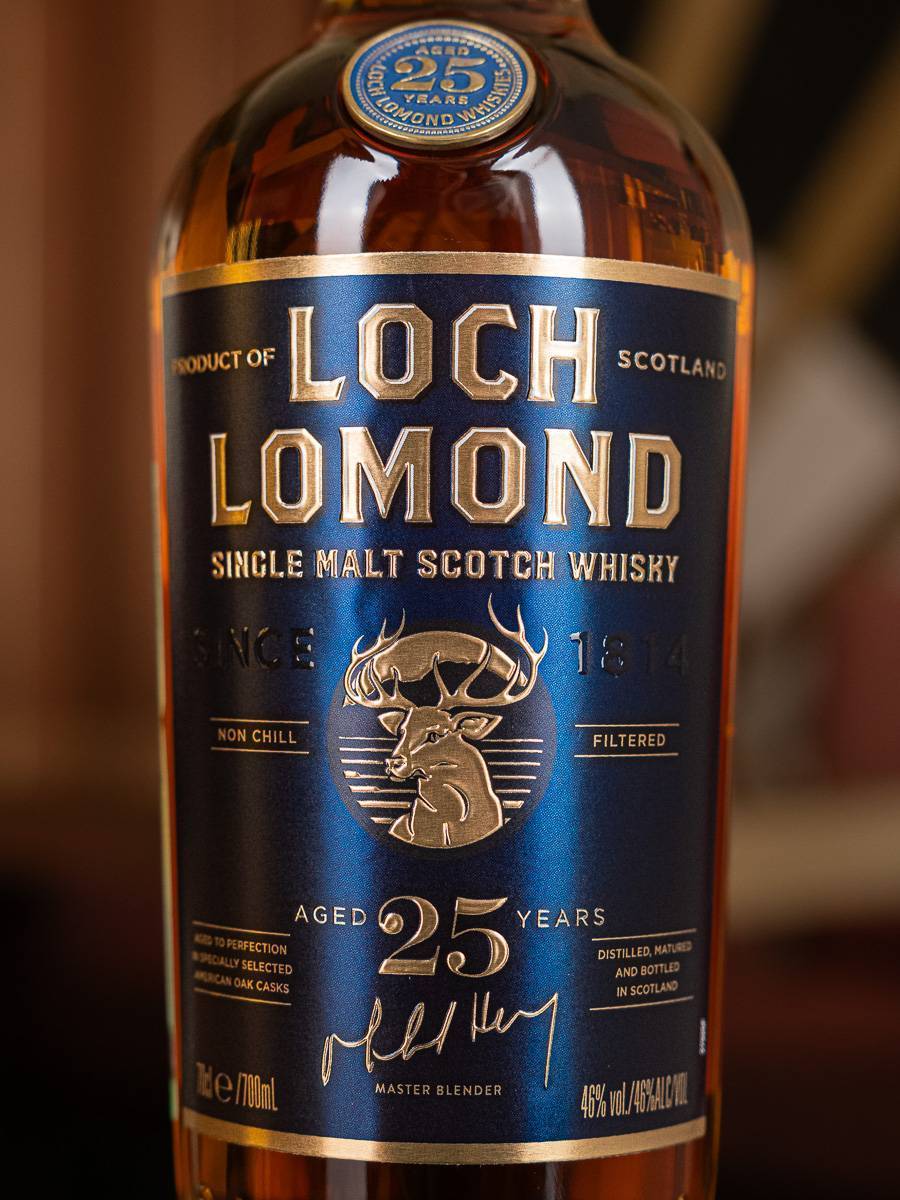 Этикетка Loch Lomond Single Malt 25 years old