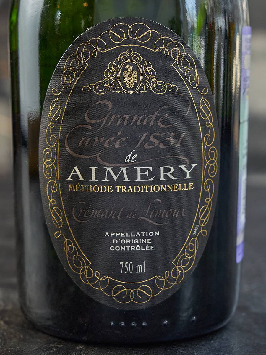 Этикетка Grande Cuvee 1531 de Aimery Cremant de Limoux Brut Reserve