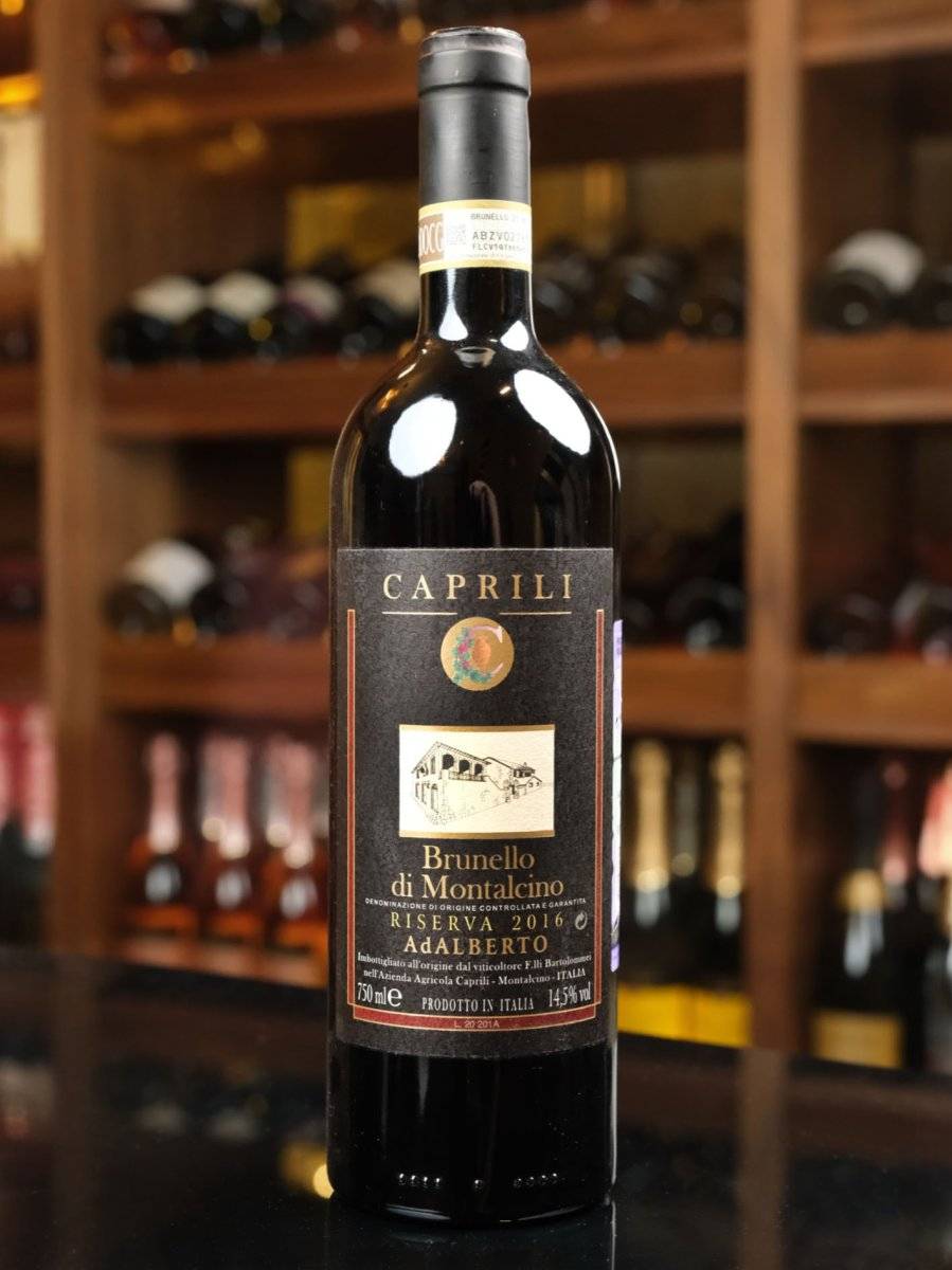 Вино Brunello di Montalcino AdAlberto Riserva Caprili 2016 купить в винном ресторане Остерия - лучшая цена Вино Brunello di Montalcino AdAlberto Riserva Caprili 2016 / Брунелло Ди Монтальчино Резерва АдАльберто Каприли 2016