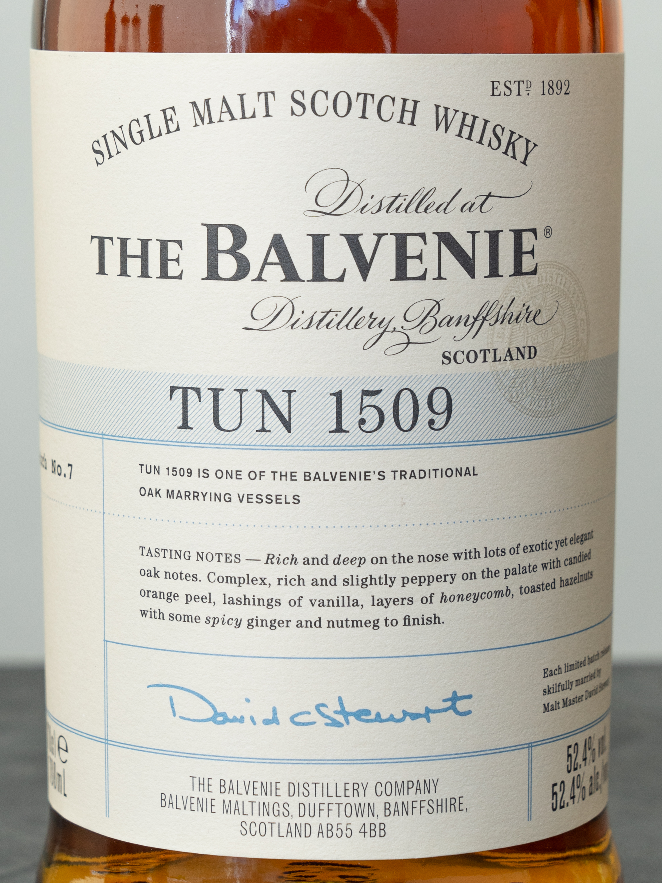 Виски Balvenie TUN 1509 купить в винном ресторане Остерия Амичи - лучшая цена Виски Balvenie TUN 1509 / Балвени ТАН 1509