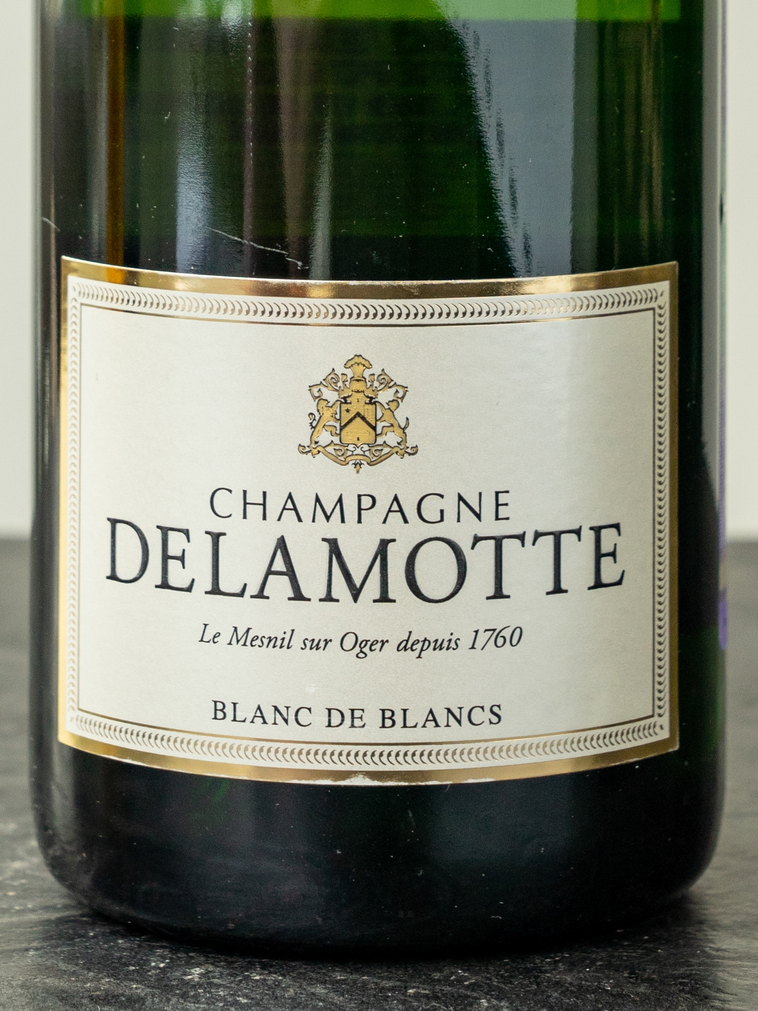 Этикетка Delamotte Brut Blanc de Blancs