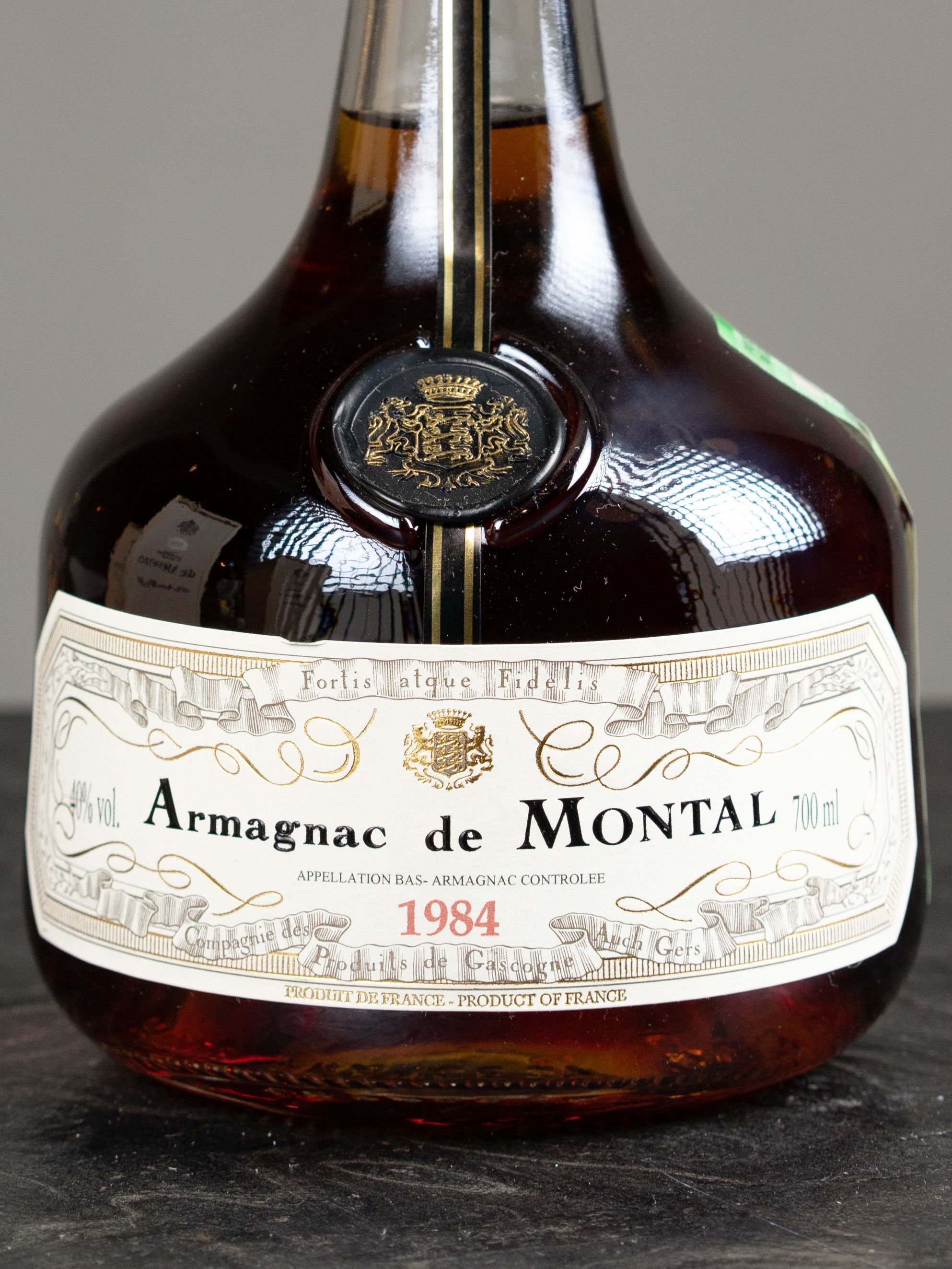 Этикетка Armagnac de Montal 1984