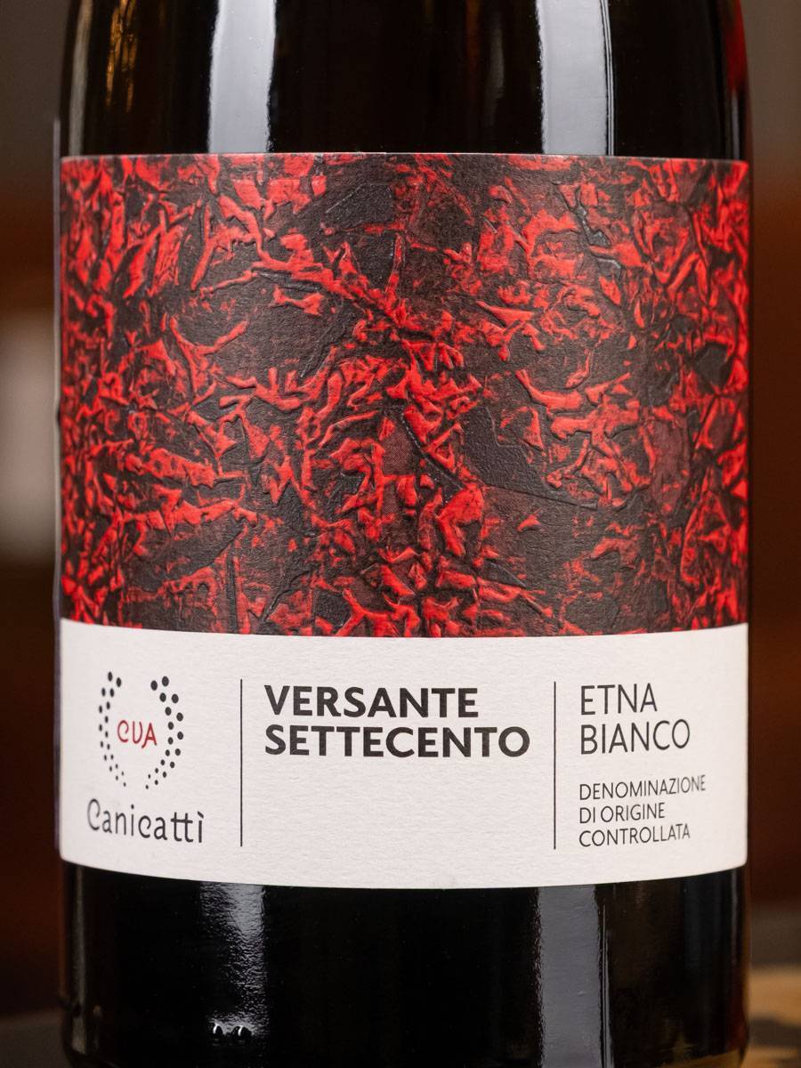 Этикетка Canicatti Versante Settecento DOC Etna Bianco