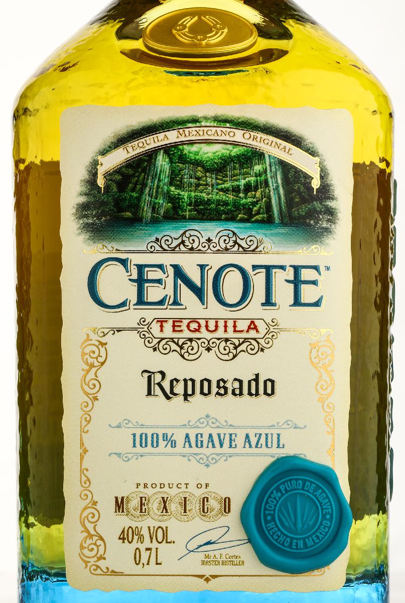 Текила Cenote Reposad по лучшей цене в ресторане Остерия Амичи Текила Cenote Reposado 100% blue agave / Сеноте Репосадо