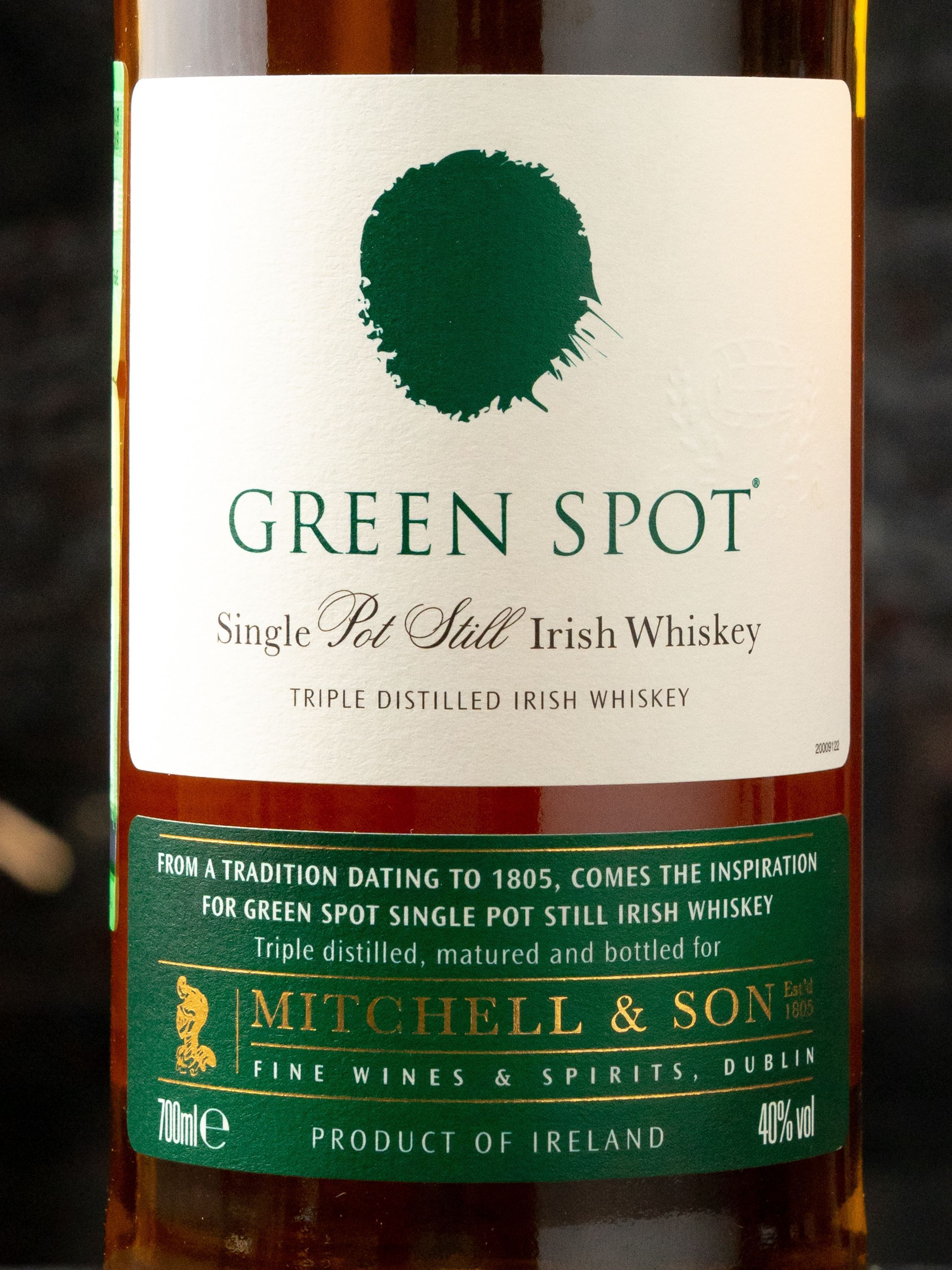 Купить Виски Green Spot (Грин Спот) - лучшая цена в ресторане Амичи Виски Green Spot / Грин Спот